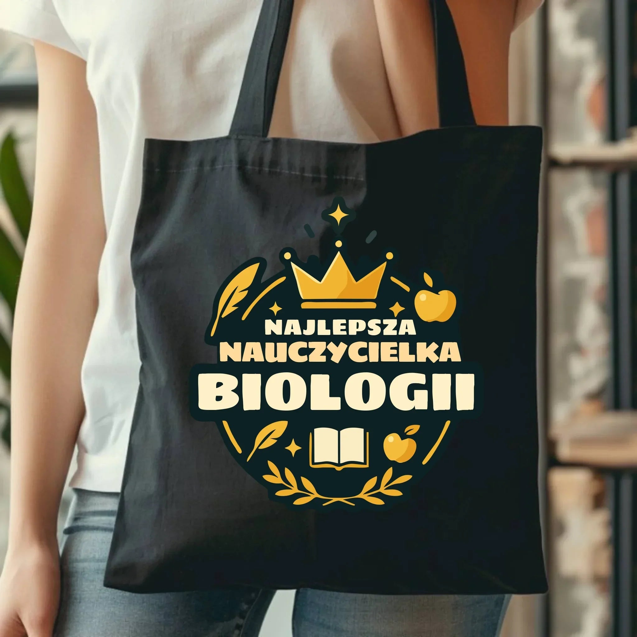 Najlepsza nauczycielka biologii | Torba prezent dla nauczycielki N39 - StoryCups.pl