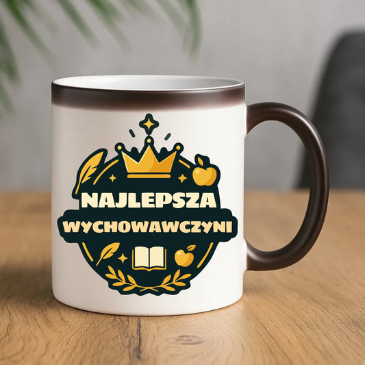 Prezent dla nauczyciela kubek magiczny NAUCZYCIEL ZAKOŃCZENIE ROKU SZKOLNEGO