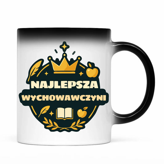 Prezent dla nauczyciela kubek magiczny NAUCZYCIEL ZAKOŃCZENIE ROKU SZKOLNEGO