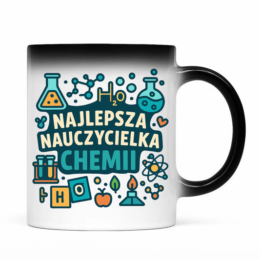 Prezent dla nauczyciela kubek magiczny NAUCZYCIEL ZAKOŃCZENIE ROKU SZKOLNEGO