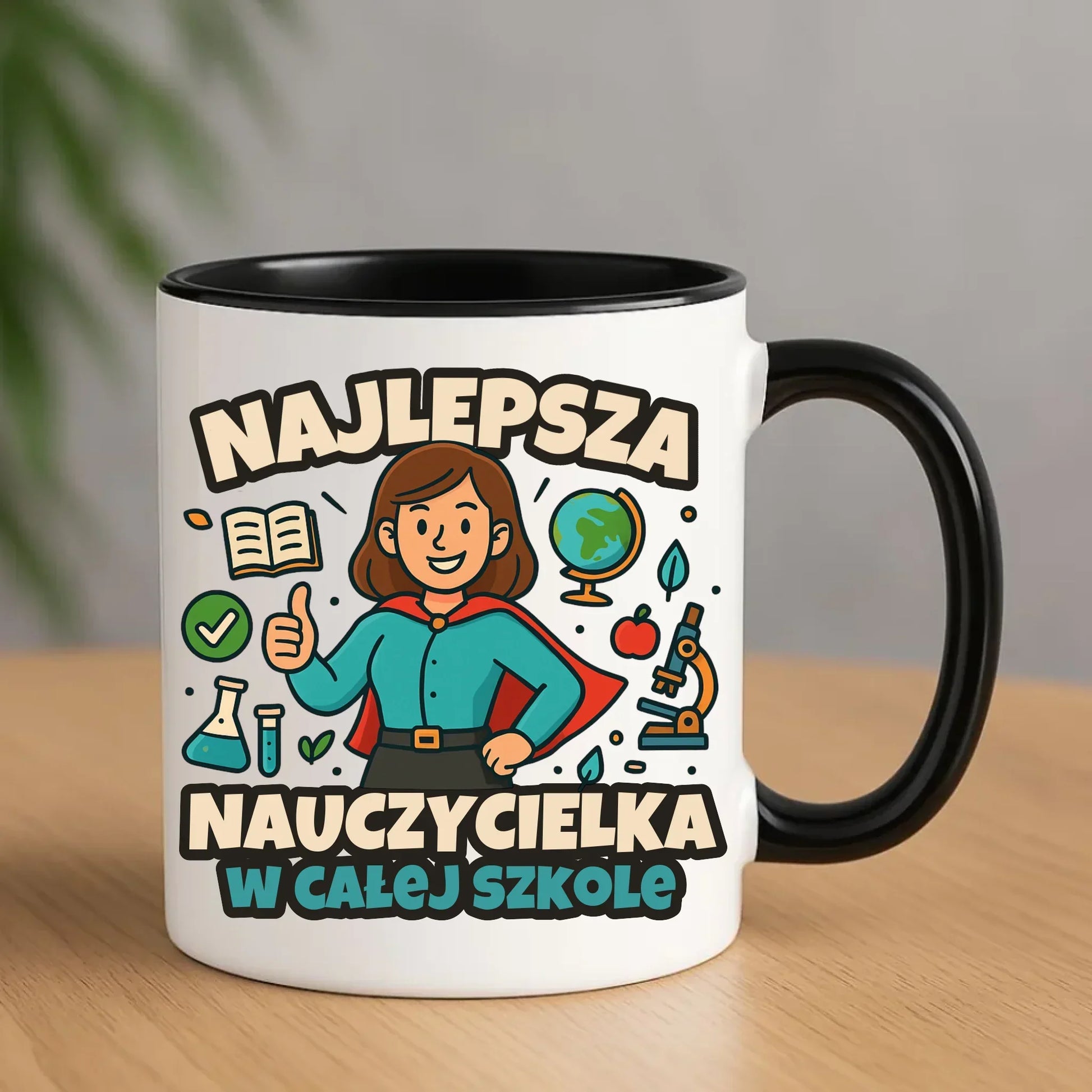 Najlepsza nauczycielka w całej szkole | Kubek prezent nauczyciel N45 - StoryCups.pl
