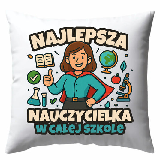 Poduszka prezent na Zakończenie Roku Szkolnego dla nauczyciela