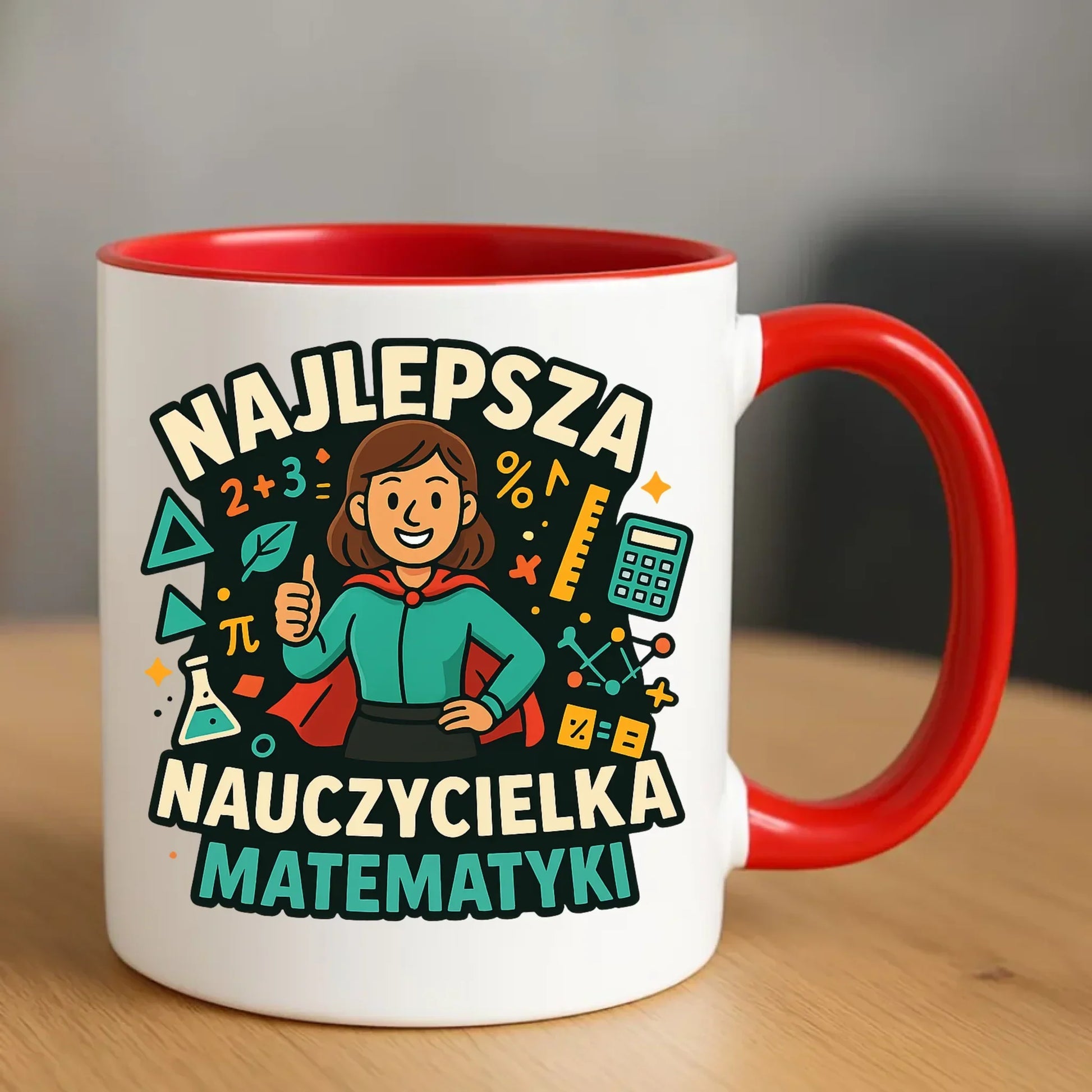 Najlepsza nauczycielka matematyki | Kubek prezent nauczyciel N46 - StoryCups.pl