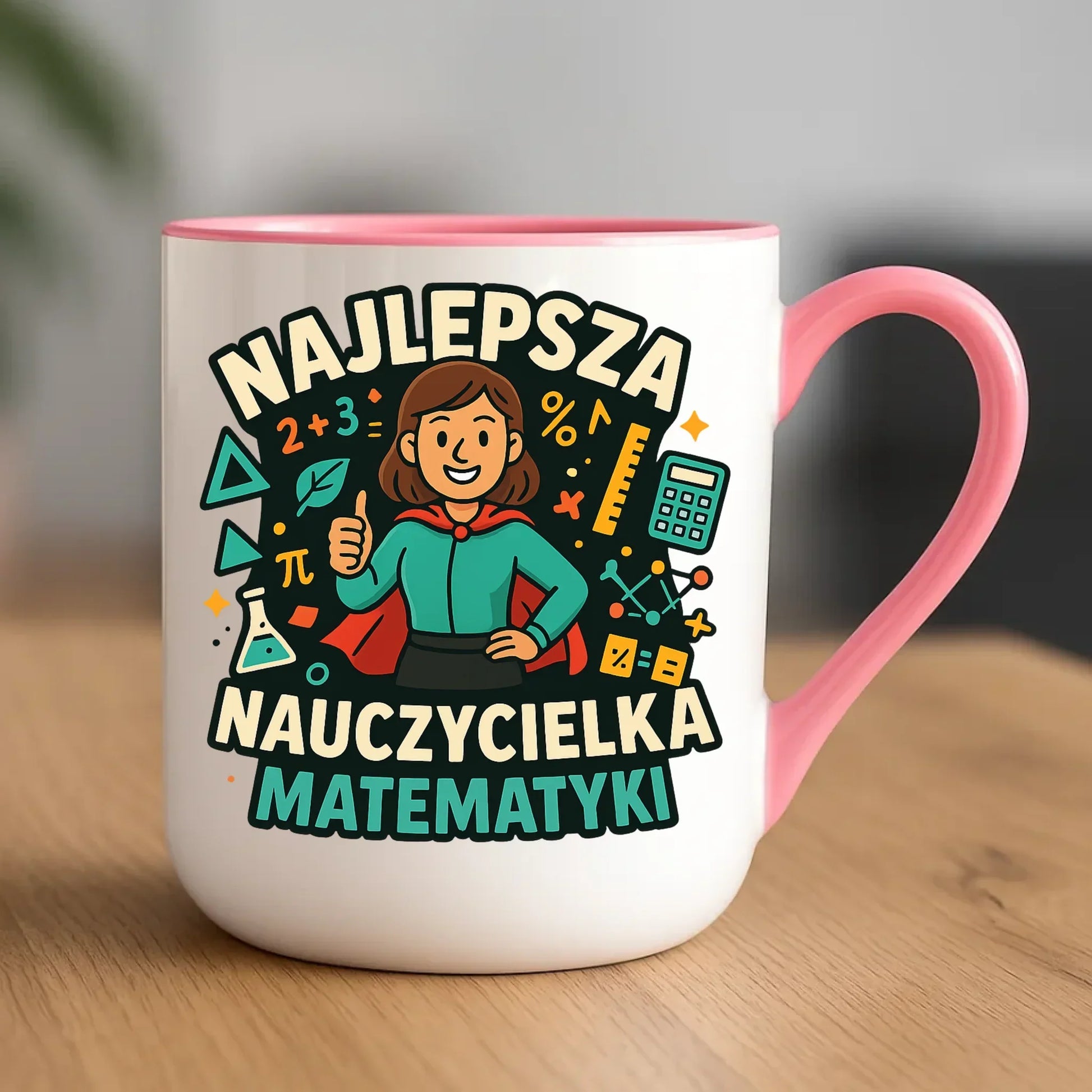 Najlepsza nauczycielka matematyki | Kubek elegant prezent nauczyciel N46 - StoryCups.pl