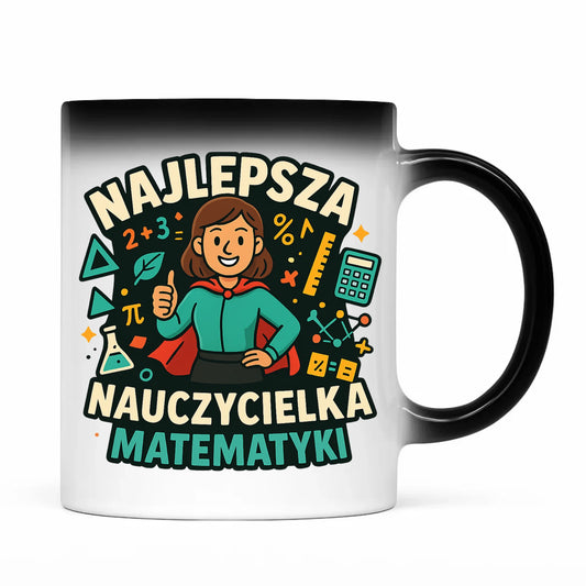 Prezent dla nauczyciela kubek magiczny NAUCZYCIEL ZAKOŃCZENIE ROKU SZKOLNEGO