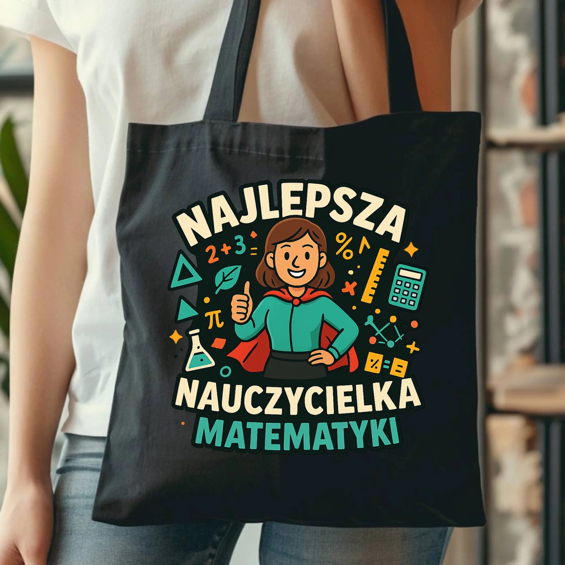 Bawełniana torba prezent dla nauczyciela NAUCZYCIEL WYCHOWAWCA PRZEDSZKOLANKA