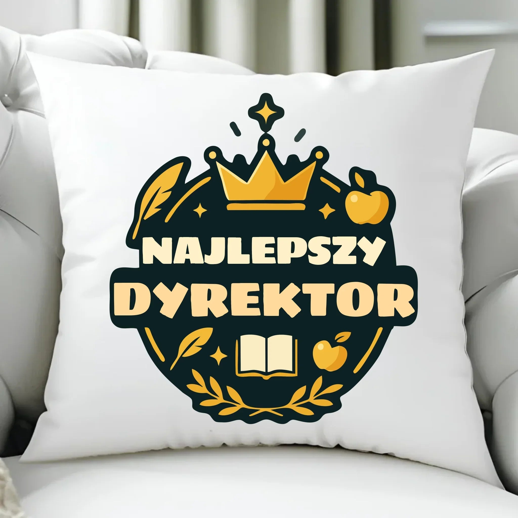 Najlepszy dyrektor | Poduszka prezent dla dyrektora szkoły N48 - StoryCups.pl