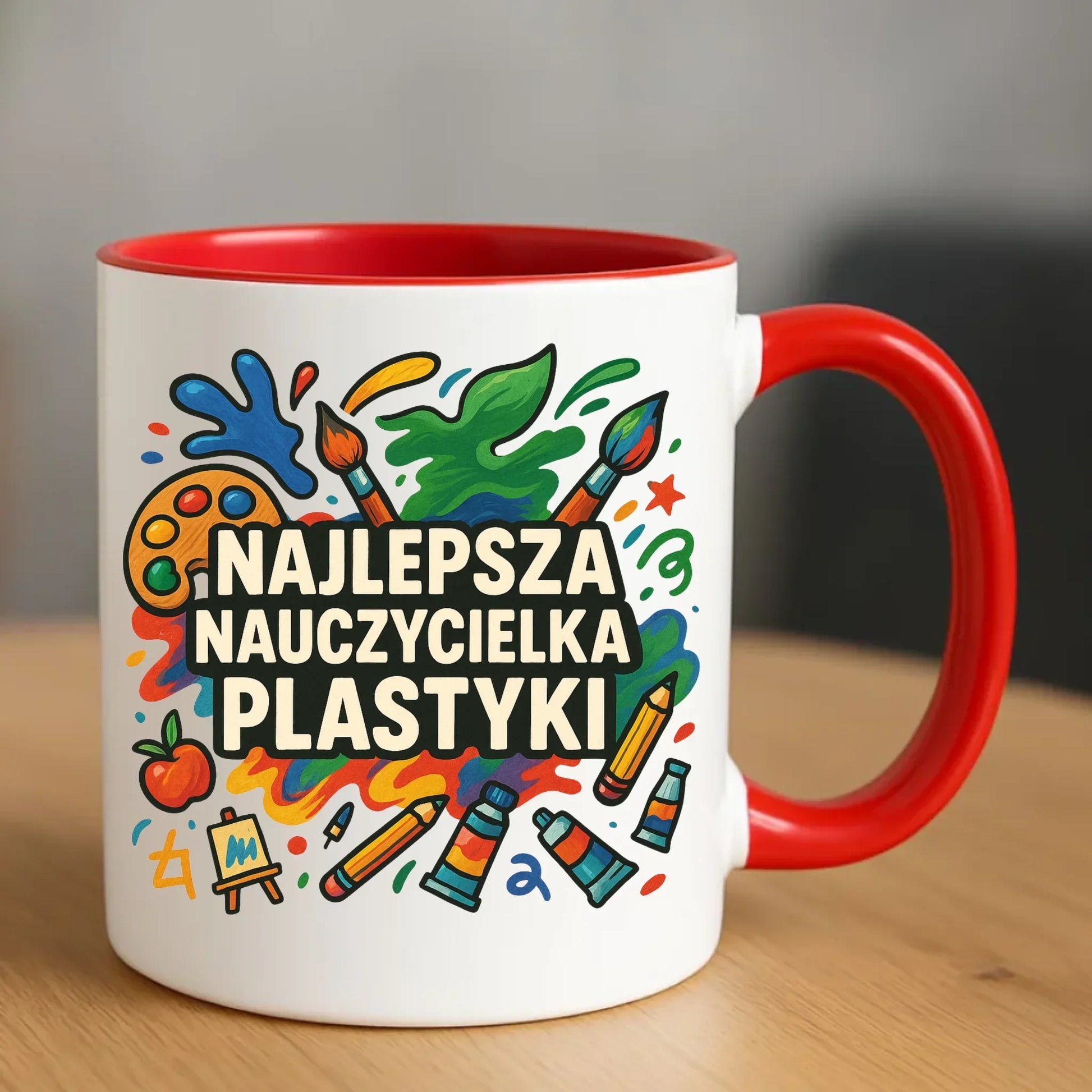 Najlepsza nauczycielka plastyki | Kubek prezent dla nauczycielki N49 - StoryCups.pl