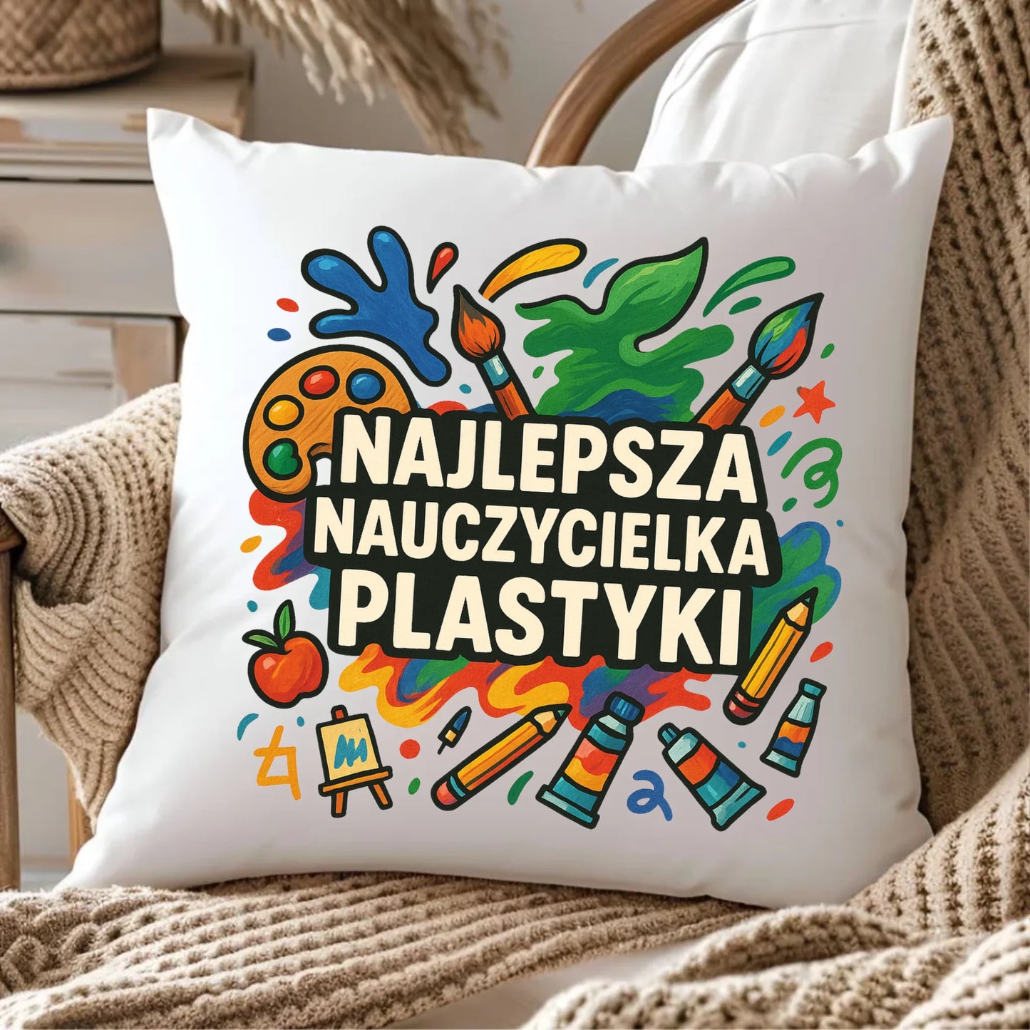 Poduszka prezent na Zakończenie Roku Szkolnego dla nauczyciela