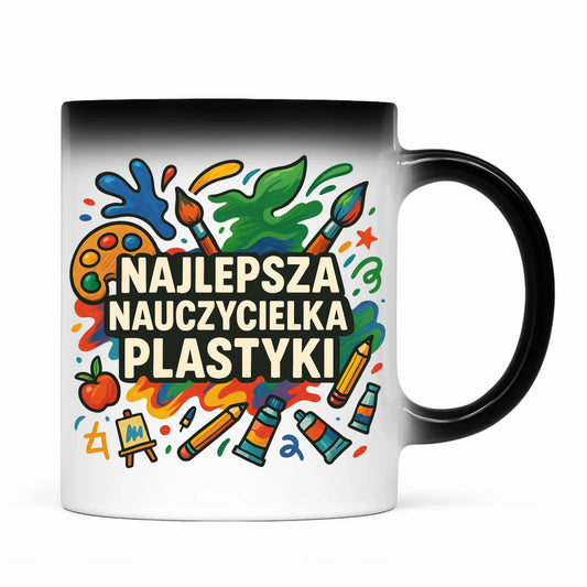 Prezent dla nauczyciela kubek magiczny NAUCZYCIEL ZAKOŃCZENIE ROKU SZKOLNEGO