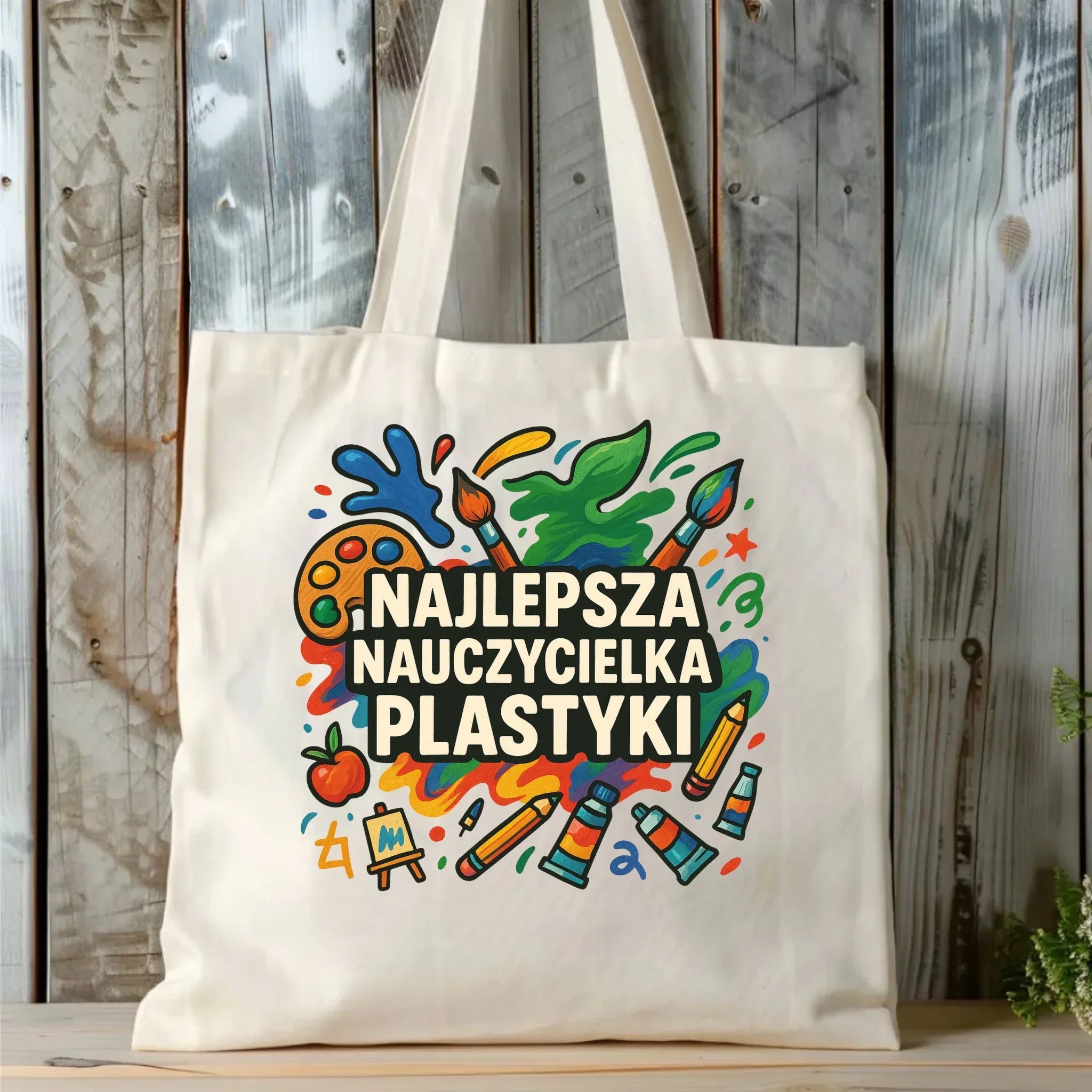 Najlepsza nauczycielka plastyki | Torba prezent dla nauczycielki N49 - StoryCups.pl