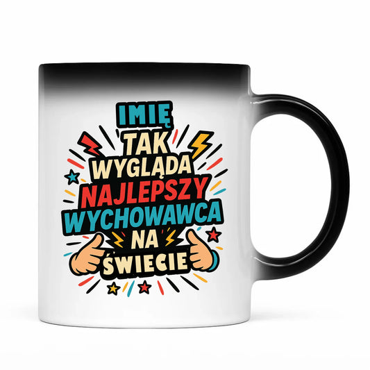 Prezent dla nauczyciela kubek magiczny NAUCZYCIEL ZAKOŃCZENIE ROKU SZKOLNEGO