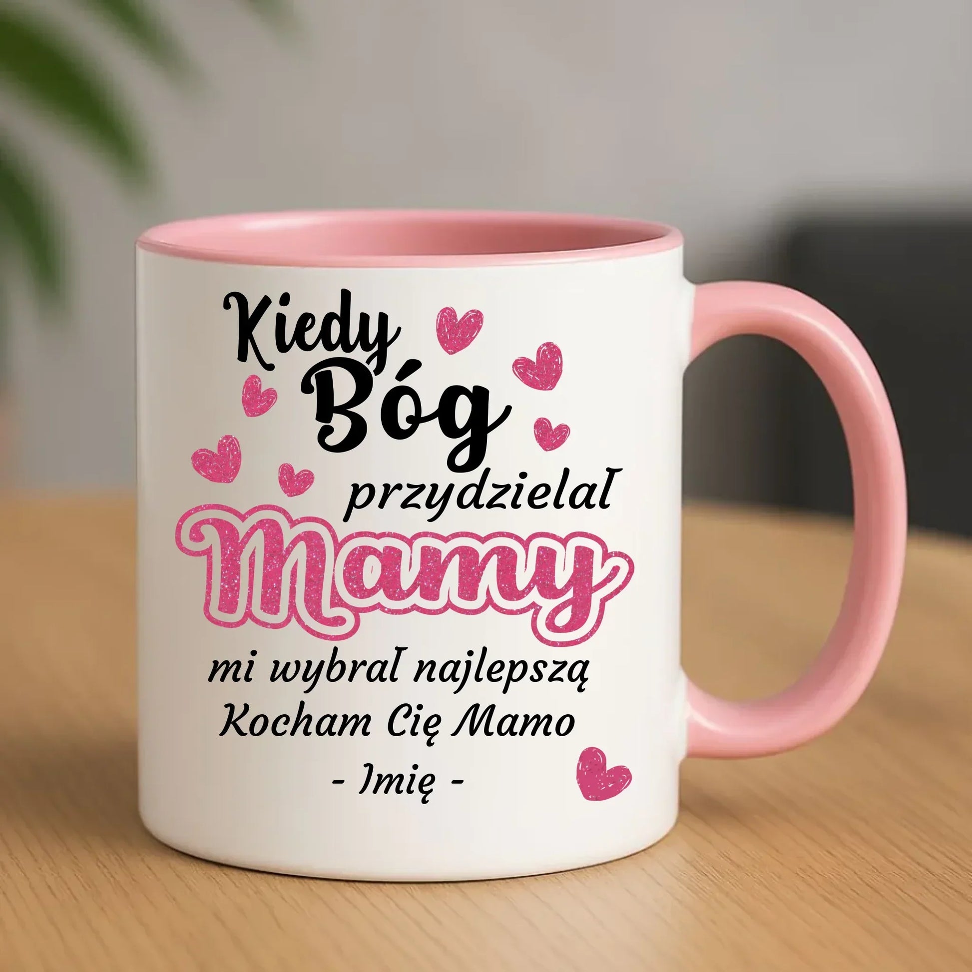 Kiedy Bóg przydzielał mamy mi wybrał najlepszą | Kubek dla mamy na prezent DM01 - StoryCups.pl