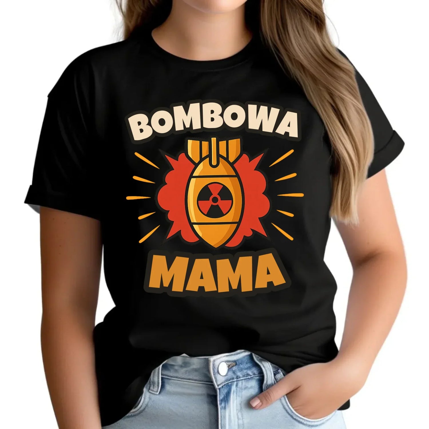 Bombowa mama | Koszulka damska dla mamy prezent na Dzień Matki DM02 - StoryCups.pl