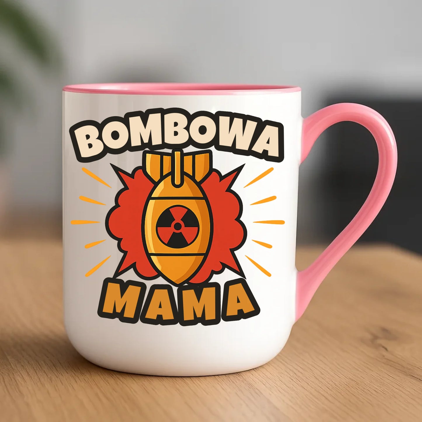 Personalizowany kubek dla mamy upominek na Dzień Mamy - różowy