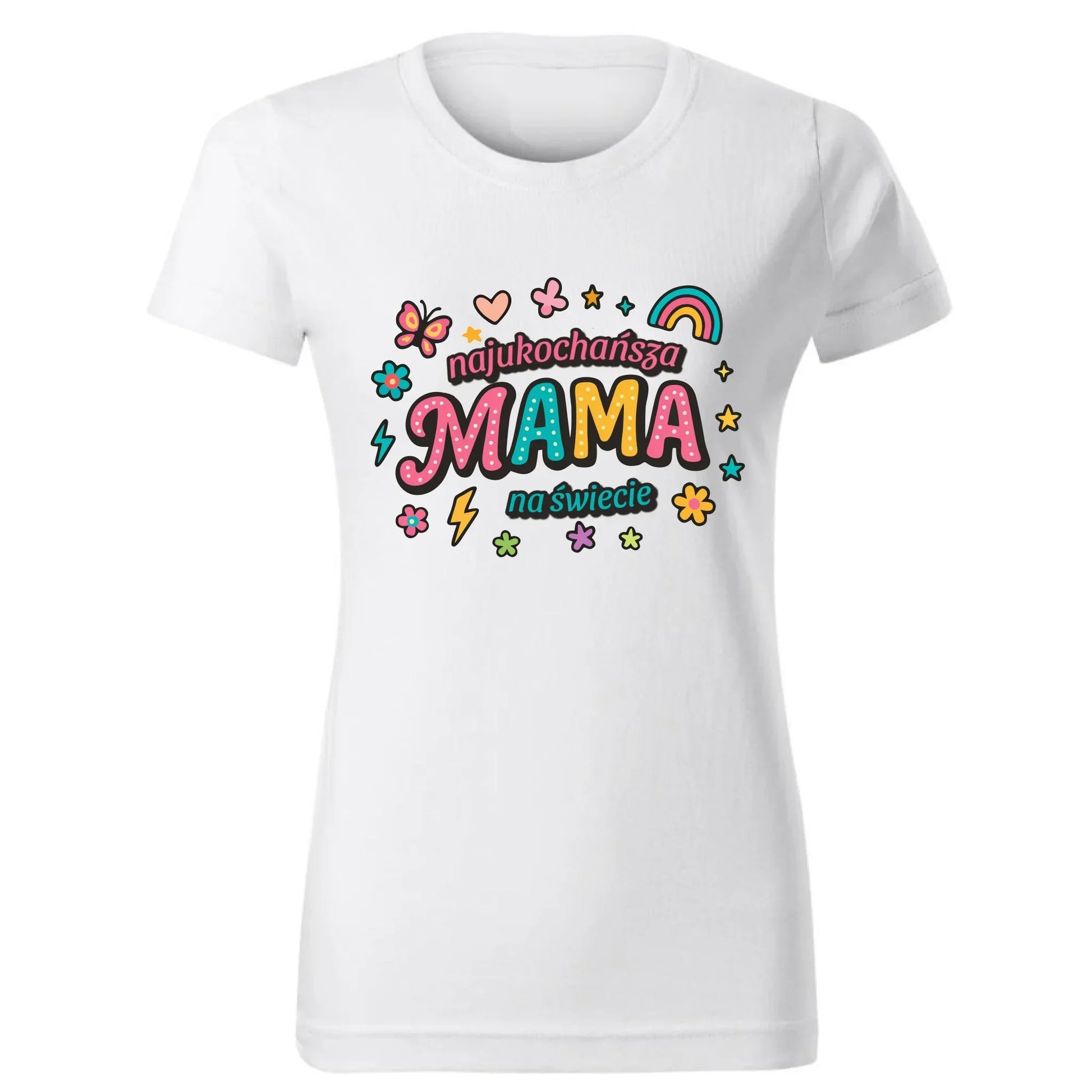 Najukochańsza mama na świecie | Koszulka damska dla mamy na prezent DM03 - StoryCups.pl