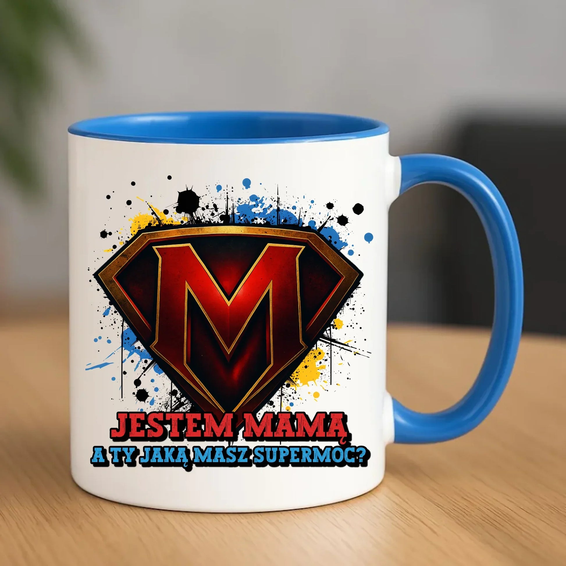 Jestem mamą, a Ty jaką masz super moc? | Kubek dla mamy na prezent DM04 - StoryCups.pl