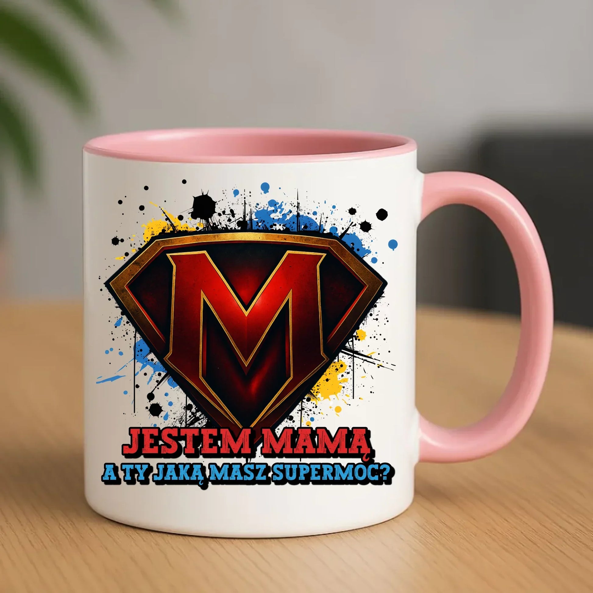 Jestem mamą, a Ty jaką masz super moc? | Kubek dla mamy na prezent DM04 - StoryCups.pl