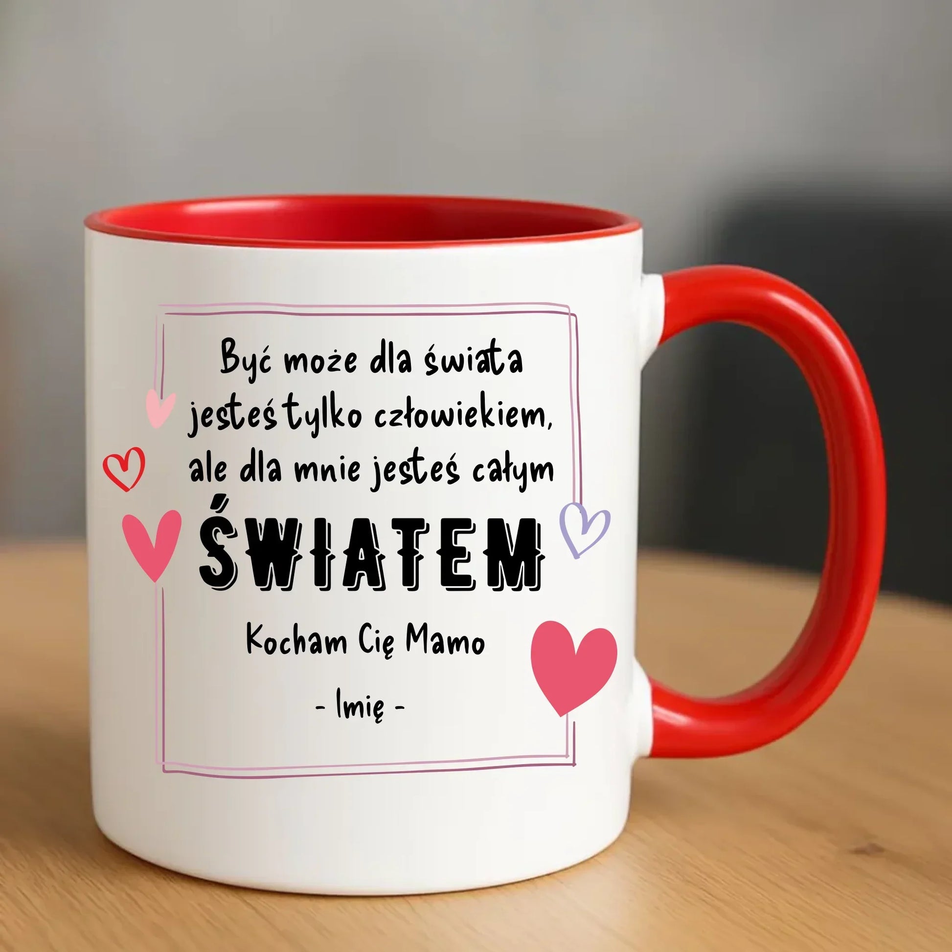 Mamo jesteś całym światem | Kubek prezent dla mamy DM06 - StoryCups.pl