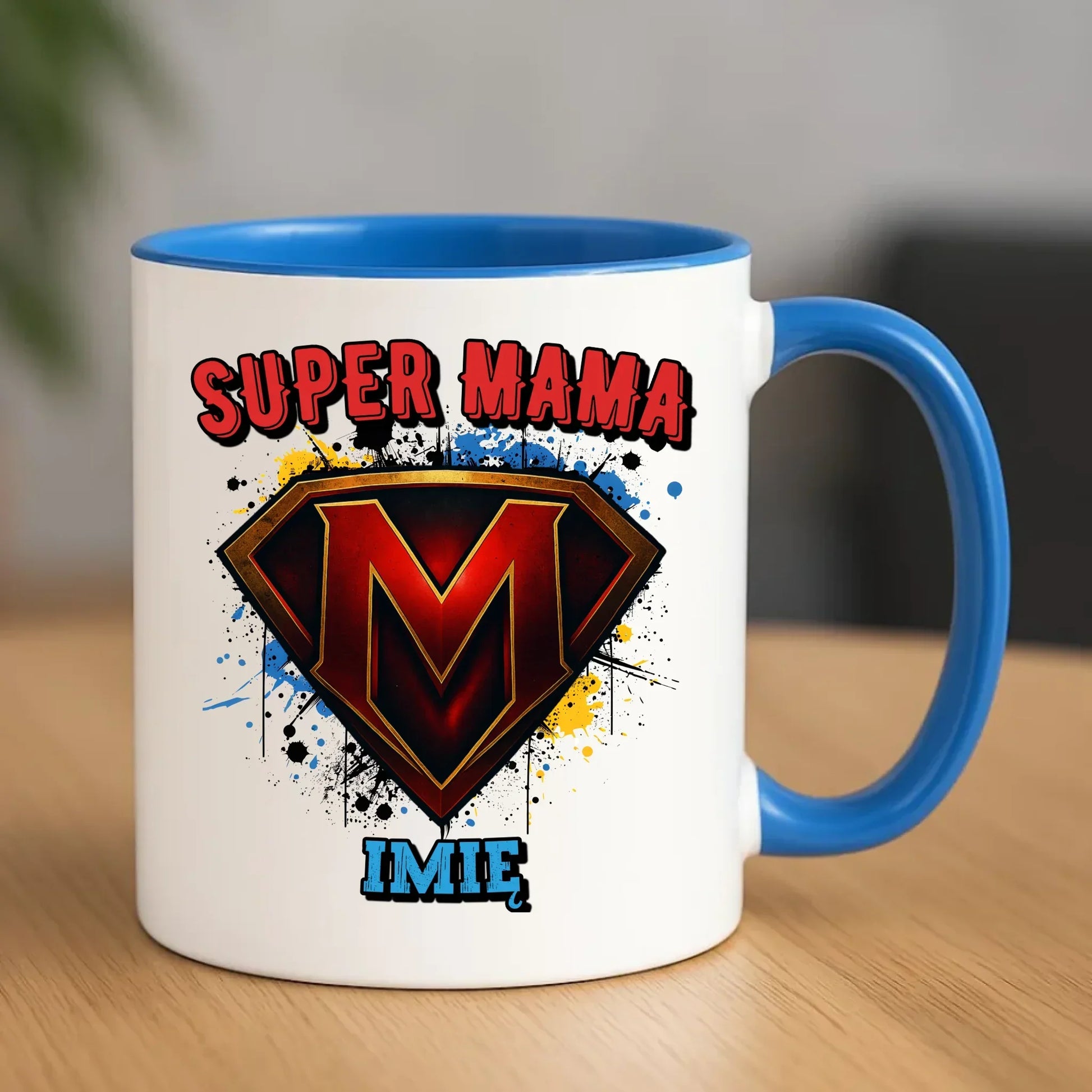 Super mama imię | Kubek prezent na Dzień Matki DM07 - StoryCups.pl