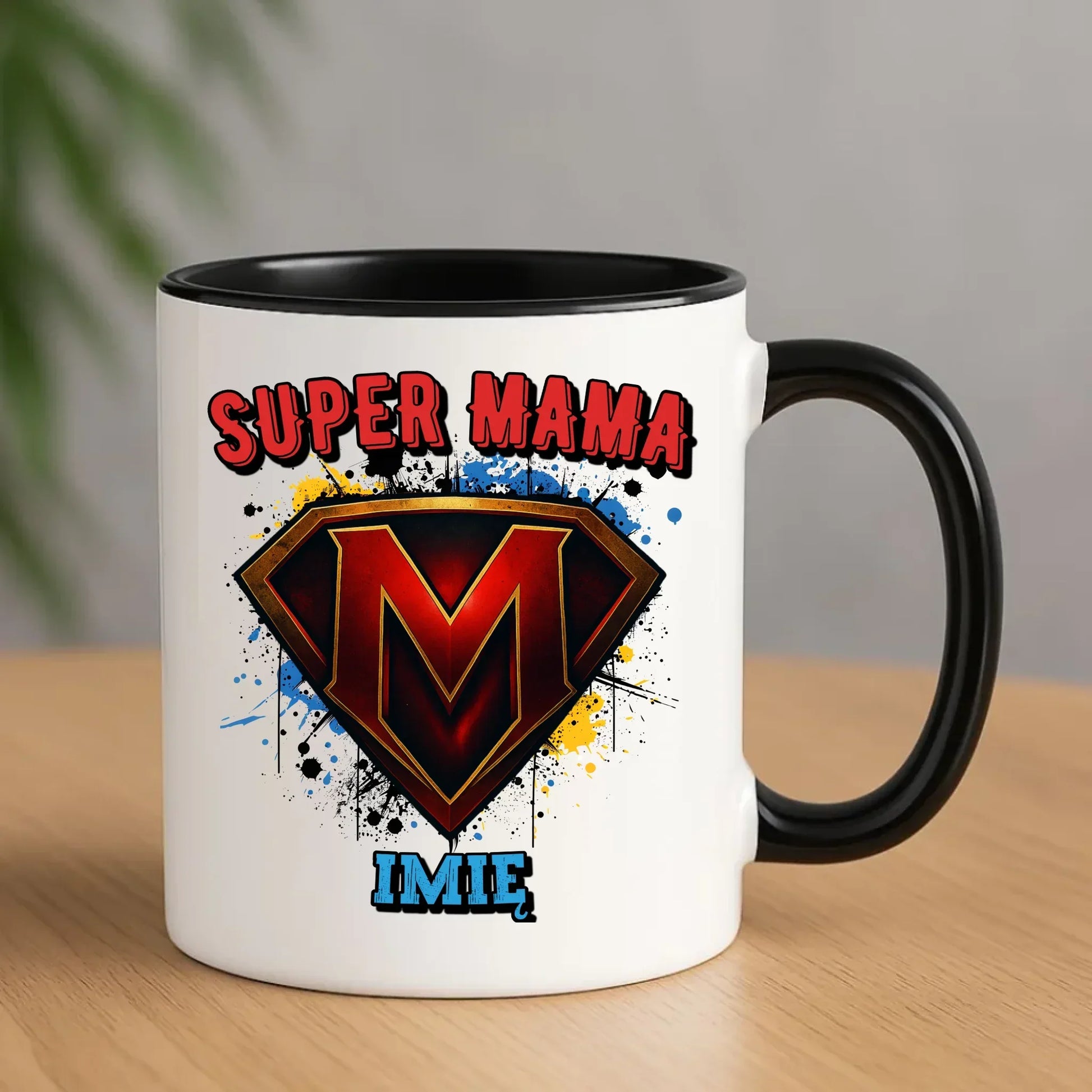 Super mama imię | Kubek prezent na Dzień Matki DM07 - StoryCups.pl