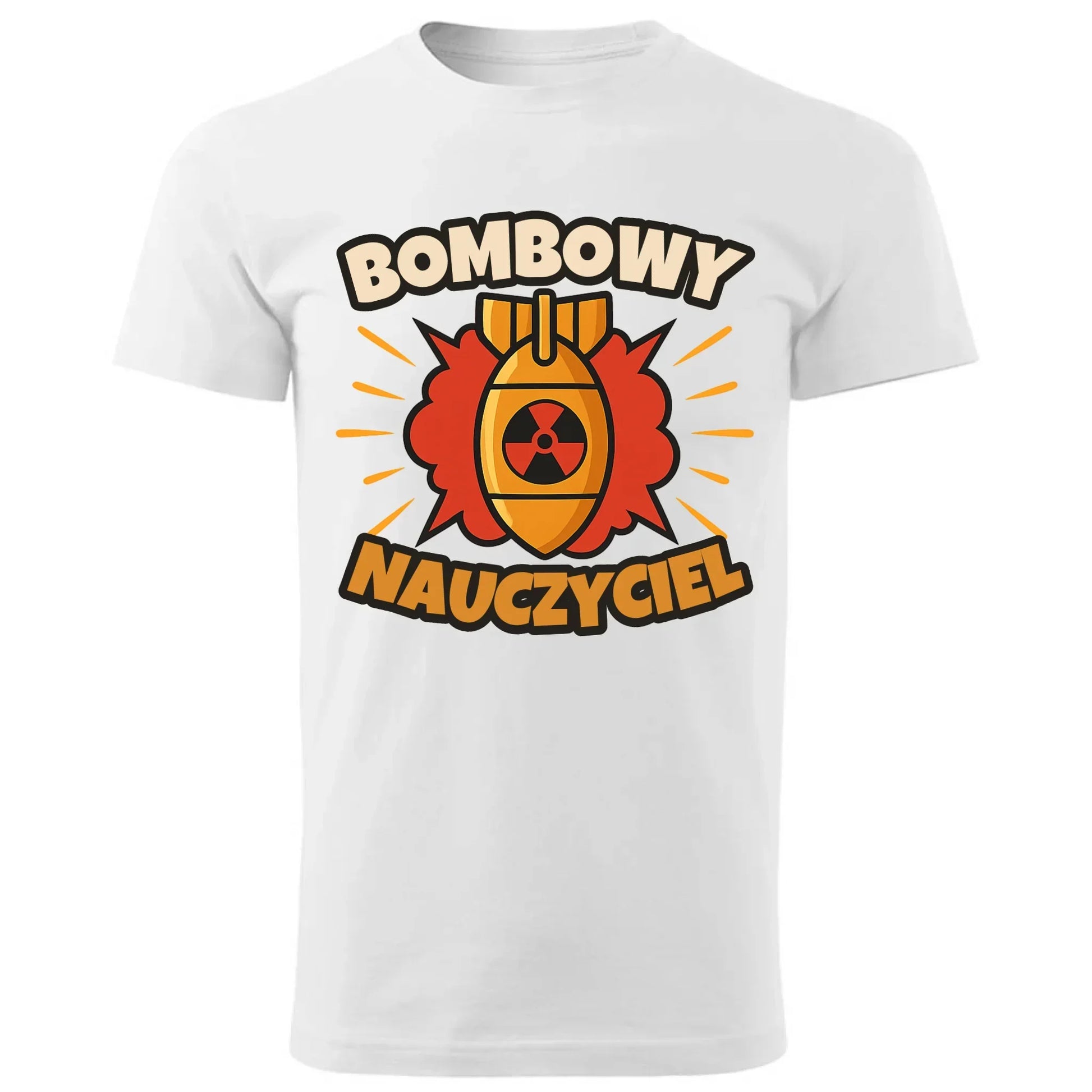Bombowy nauczyciel | Koszulka męska prezent dla nauczyciela N36 - StoryCups.pl