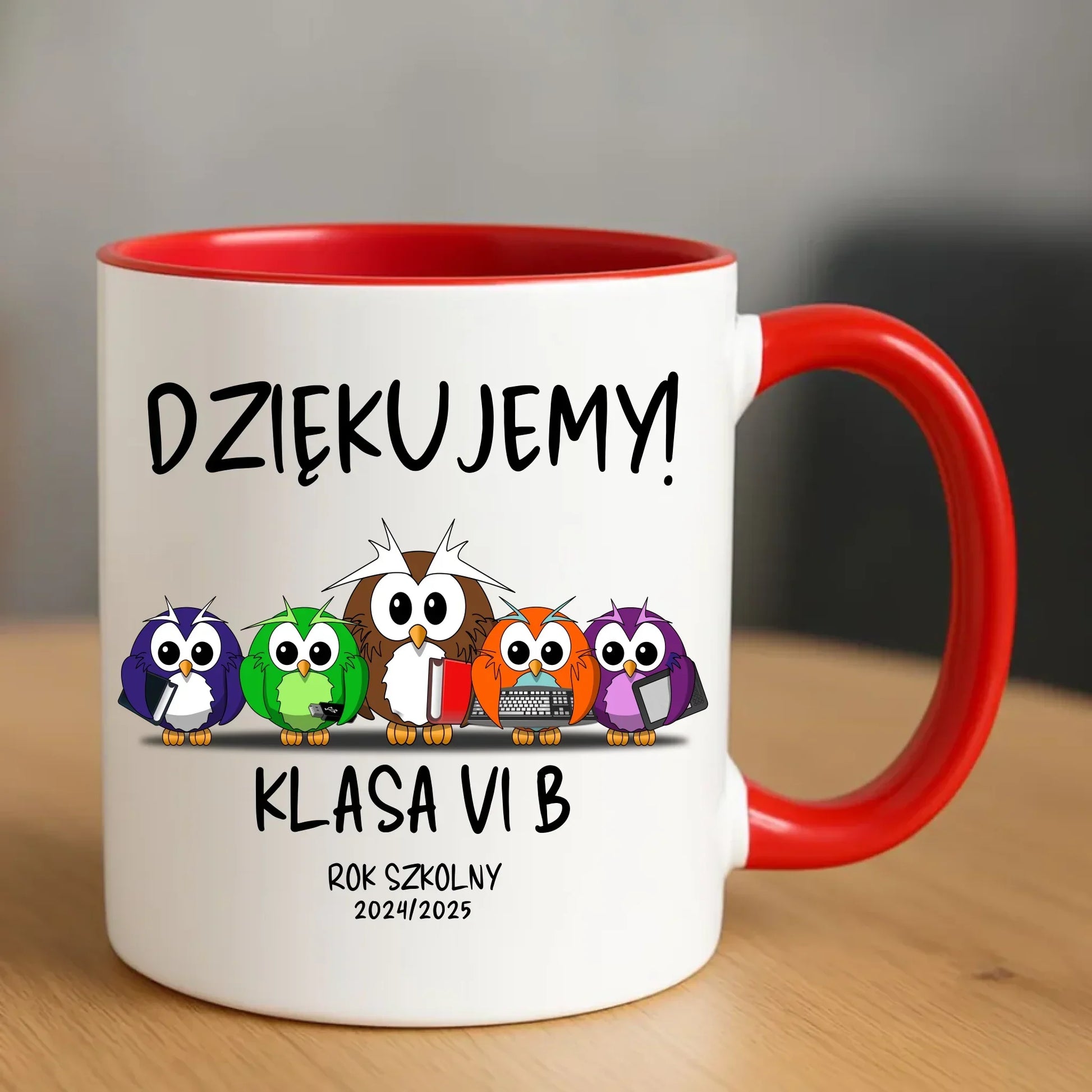 Dziękujemy | Kubek z podziękowaniem dla nauczyciela na prezent N04 - StoryCups.pl