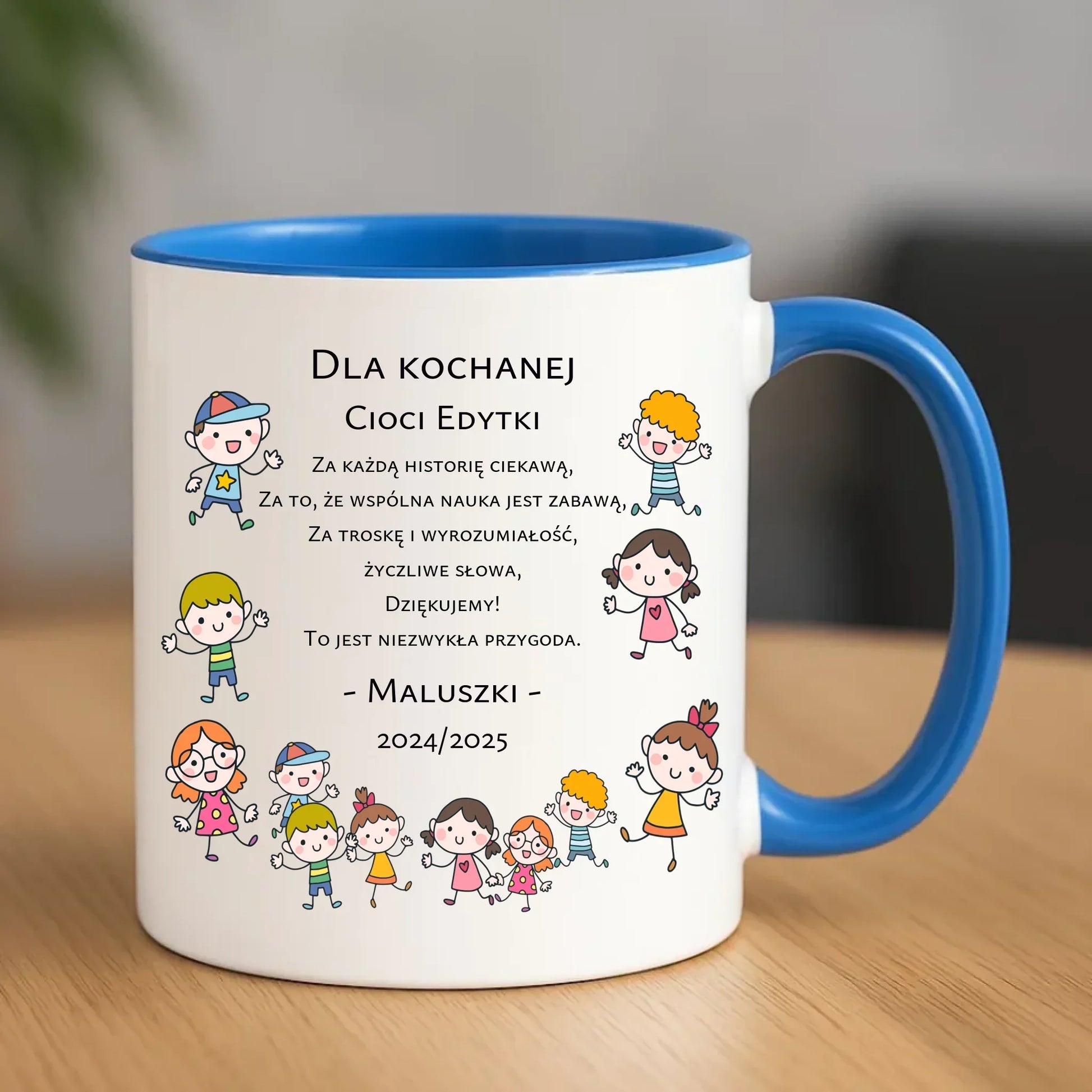 Podziękowanie od przedszkolaków | Kubek dla nauczyciela N07 - StoryCups.pl