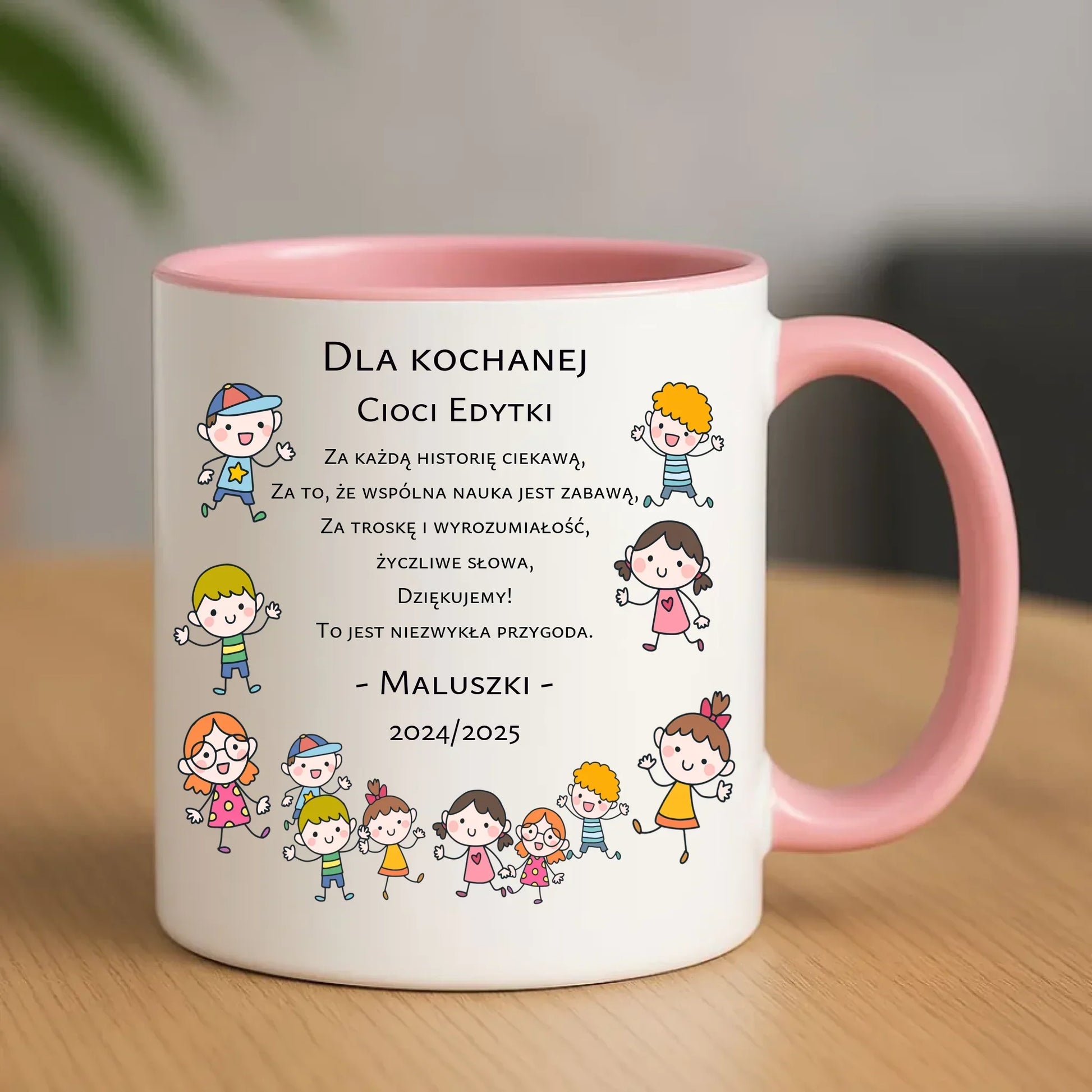 Podziękowanie od przedszkolaków | Kubek dla nauczyciela N07 - StoryCups.pl