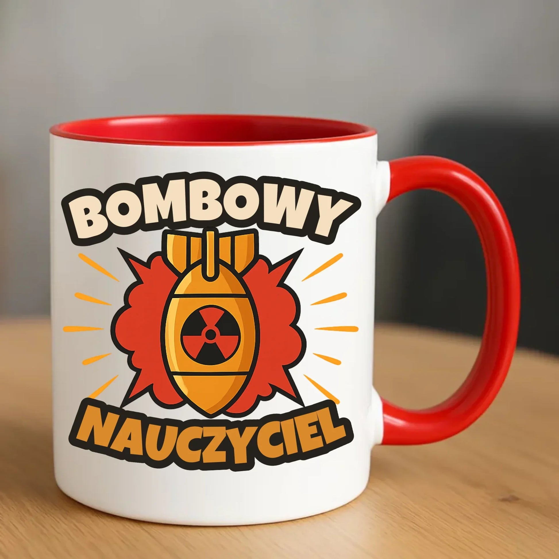 Bombowy nauczyciel | Kubek prezent dla nauczyciela N36 - StoryCups.pl