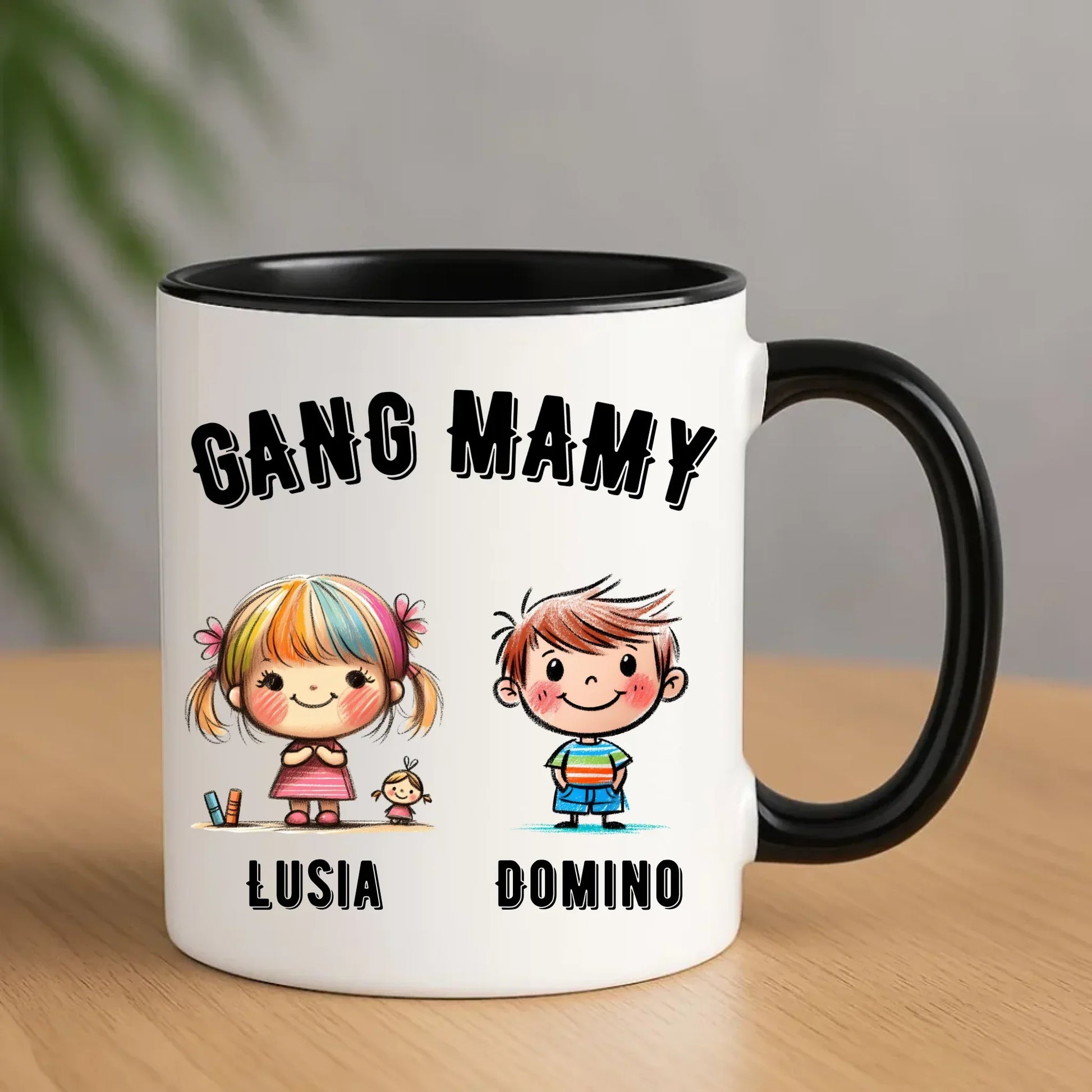 Gang Mamy imiona dzieci | Kubek prezent na Dzień Matki DM09 - StoryCups.pl