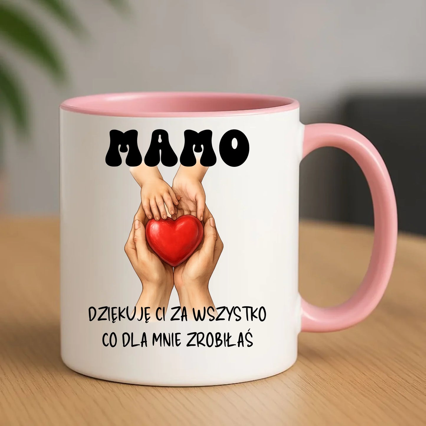 Kubek dla mamy upominek na Dzień Matki - różowy