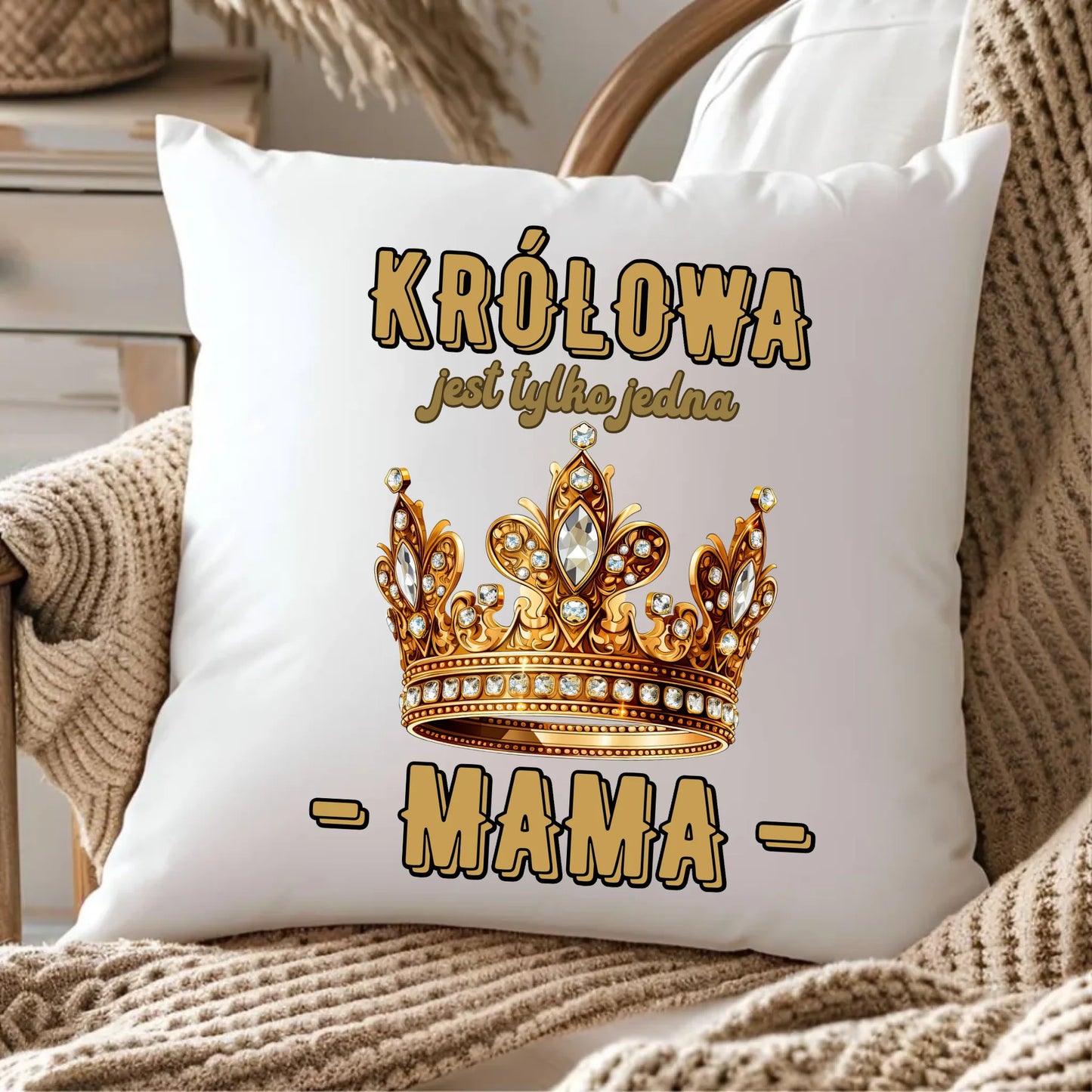 Pluszowa poduszka dla mamy upominek na Dzień Mamy