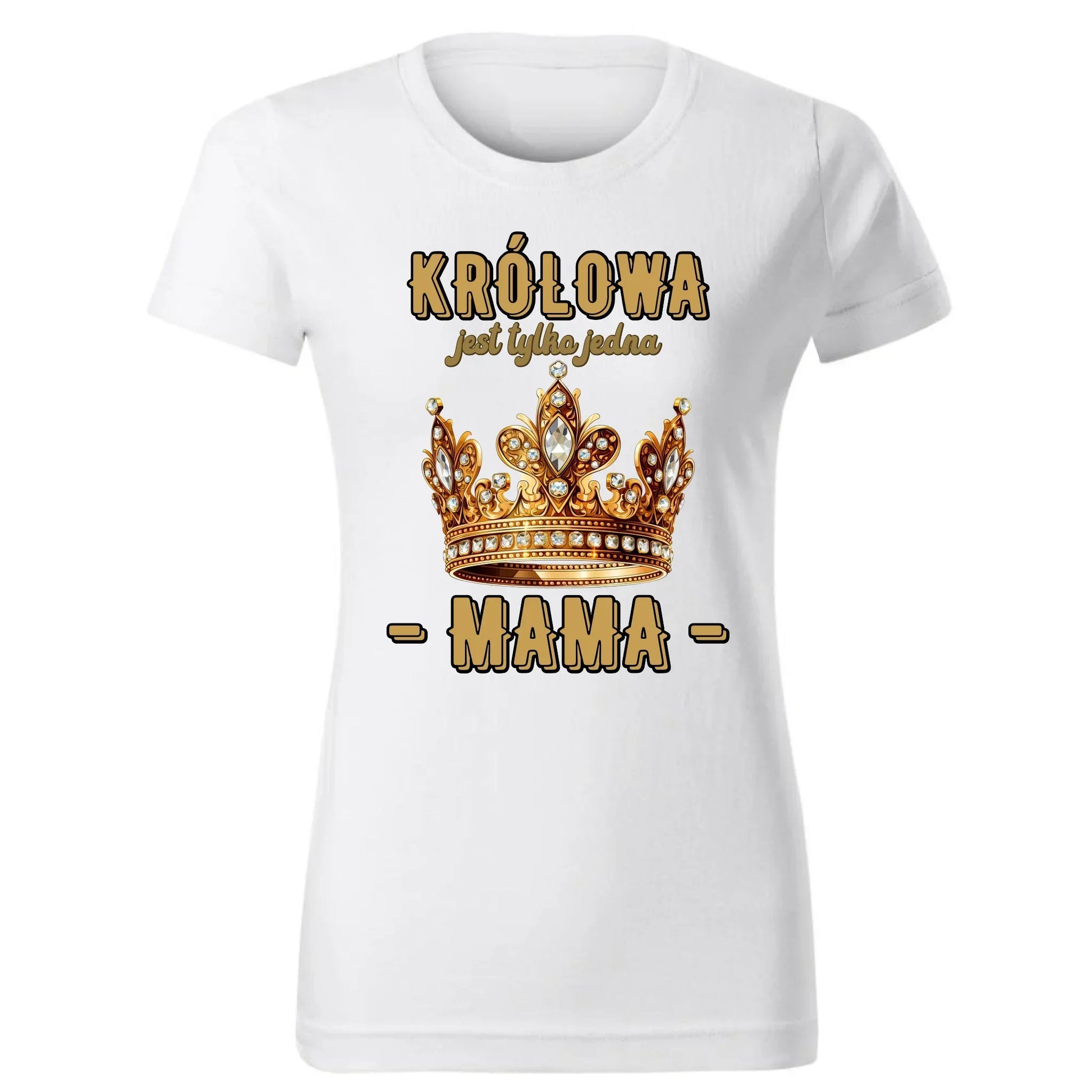 Królowa jest tylko jedna | Koszulka damska prezent dla mamy DM13 - StoryCups.pl