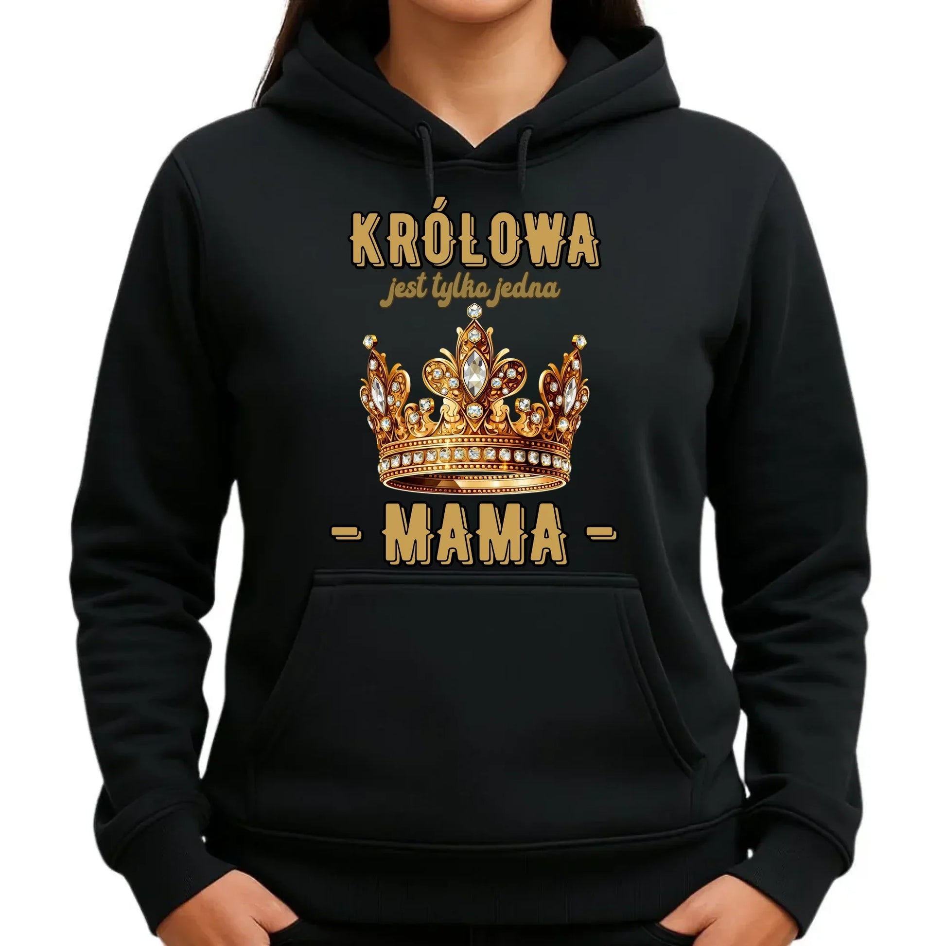 Królowa jest tylko jedna | Bluza damska z kapturem prezent dla mamy DM13 - StoryCups.pl