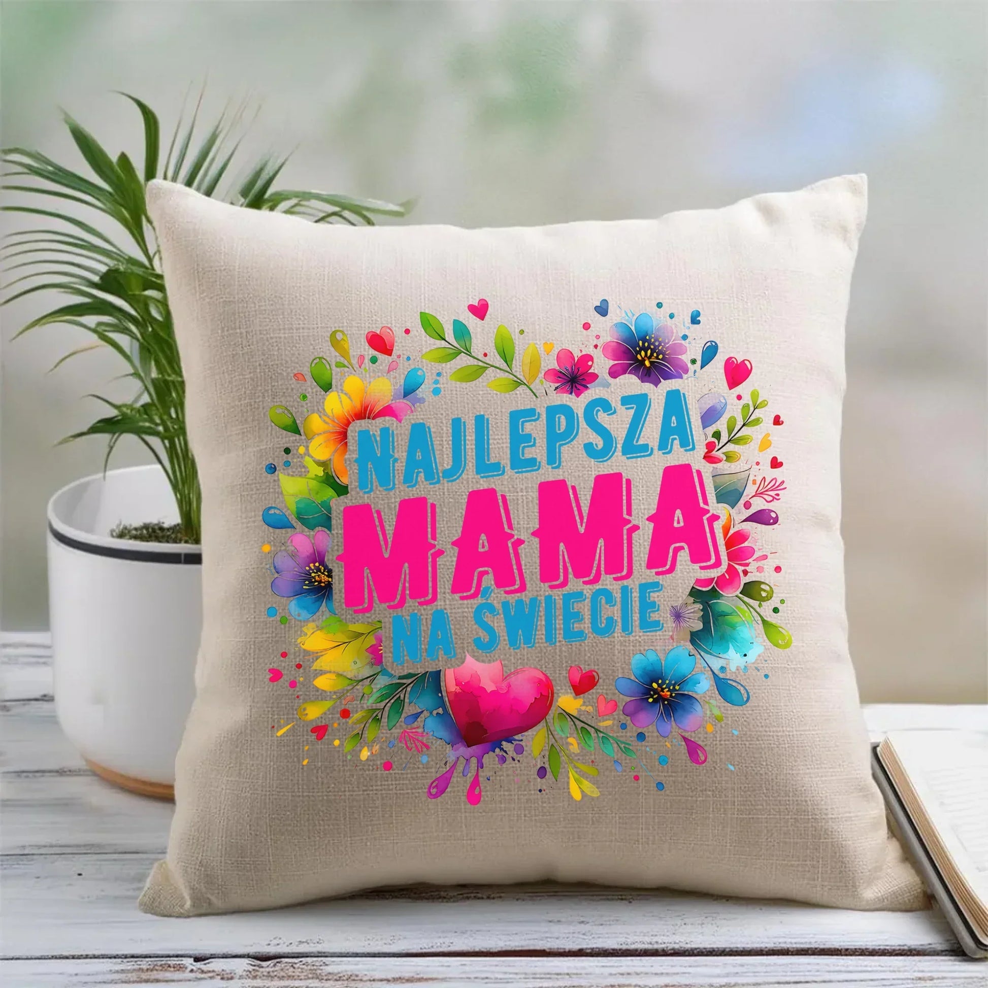 Najlepsza mama | Poduszka prezent dla mamy DM15 - StoryCups.pl