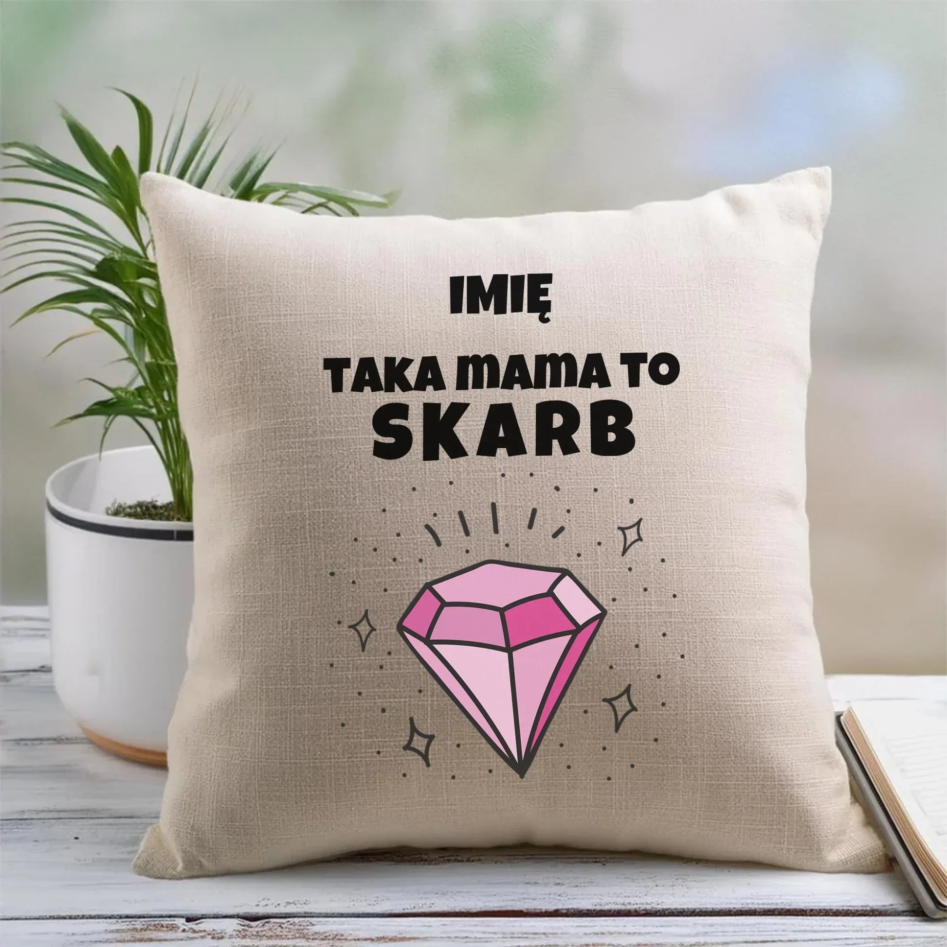 Taka mama to skarb | Poduszka prezent dla mamy DM18 - StoryCups.pl