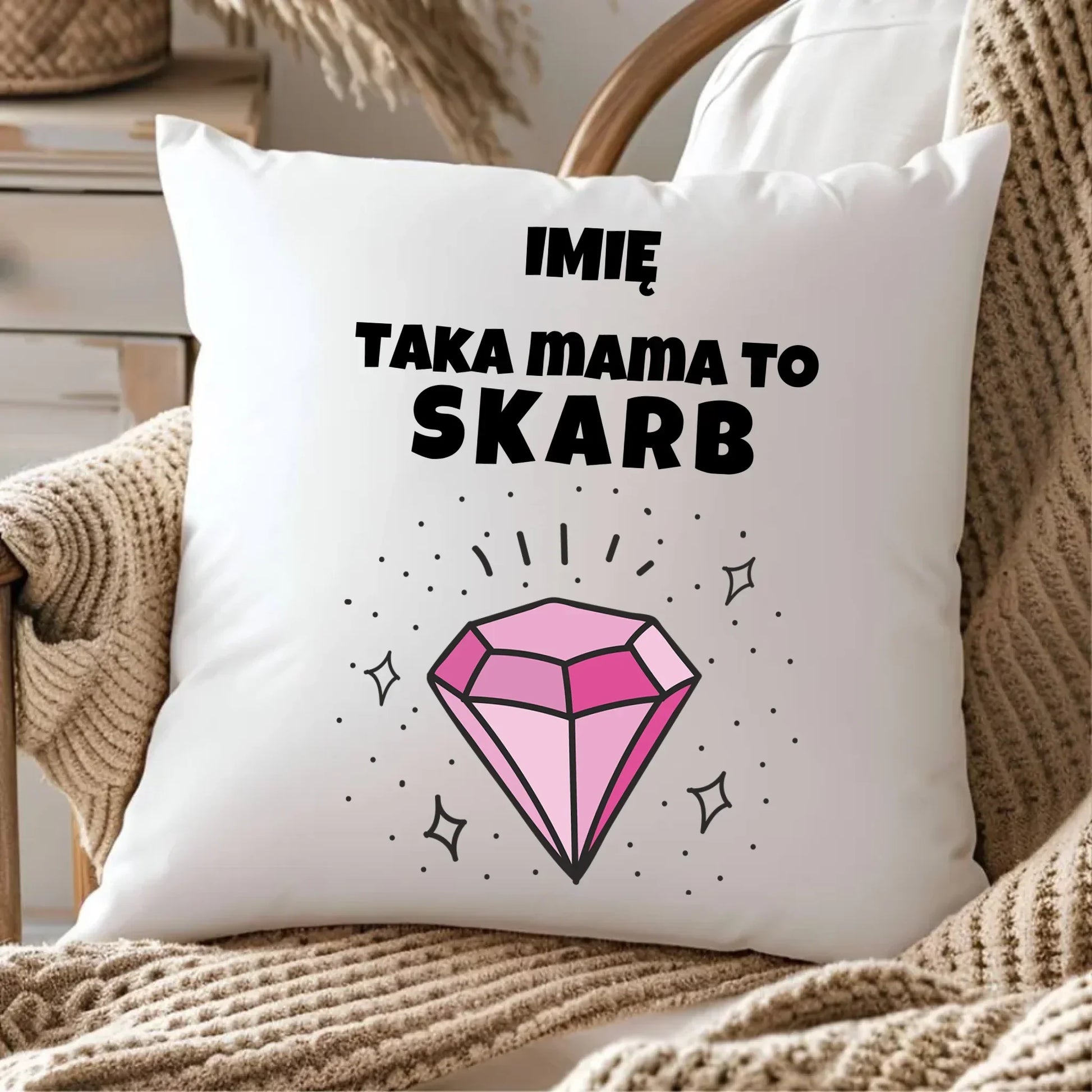 Taka mama to skarb | Poduszka prezent dla mamy DM18 - StoryCups.pl