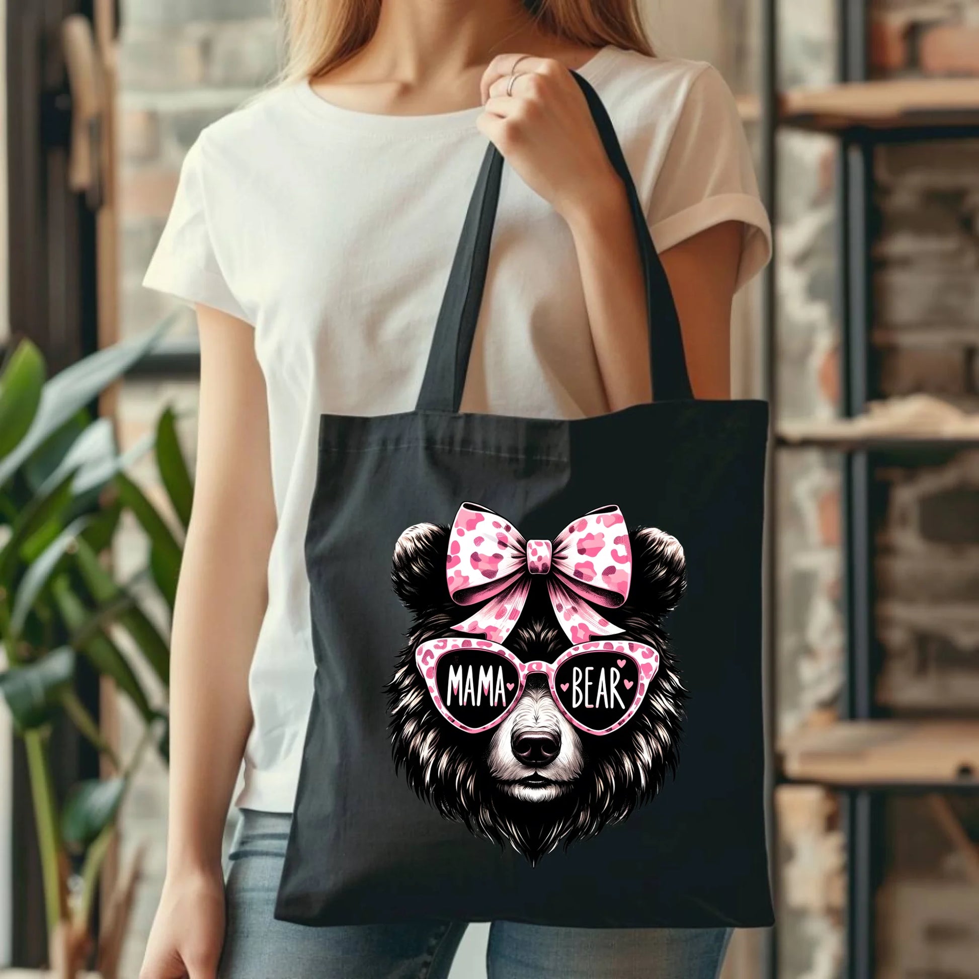 Czarna torba dla mamy upominek na Dzień Mamy
