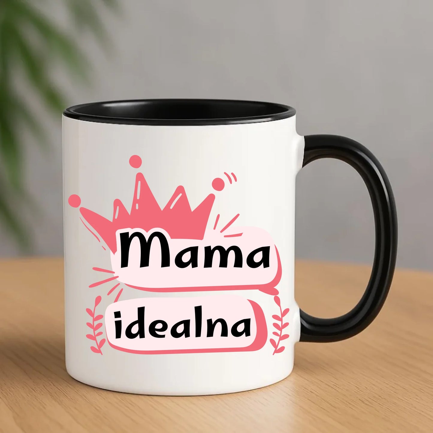 Kubek dla mamy prezent na Dzień Mamy - czarny