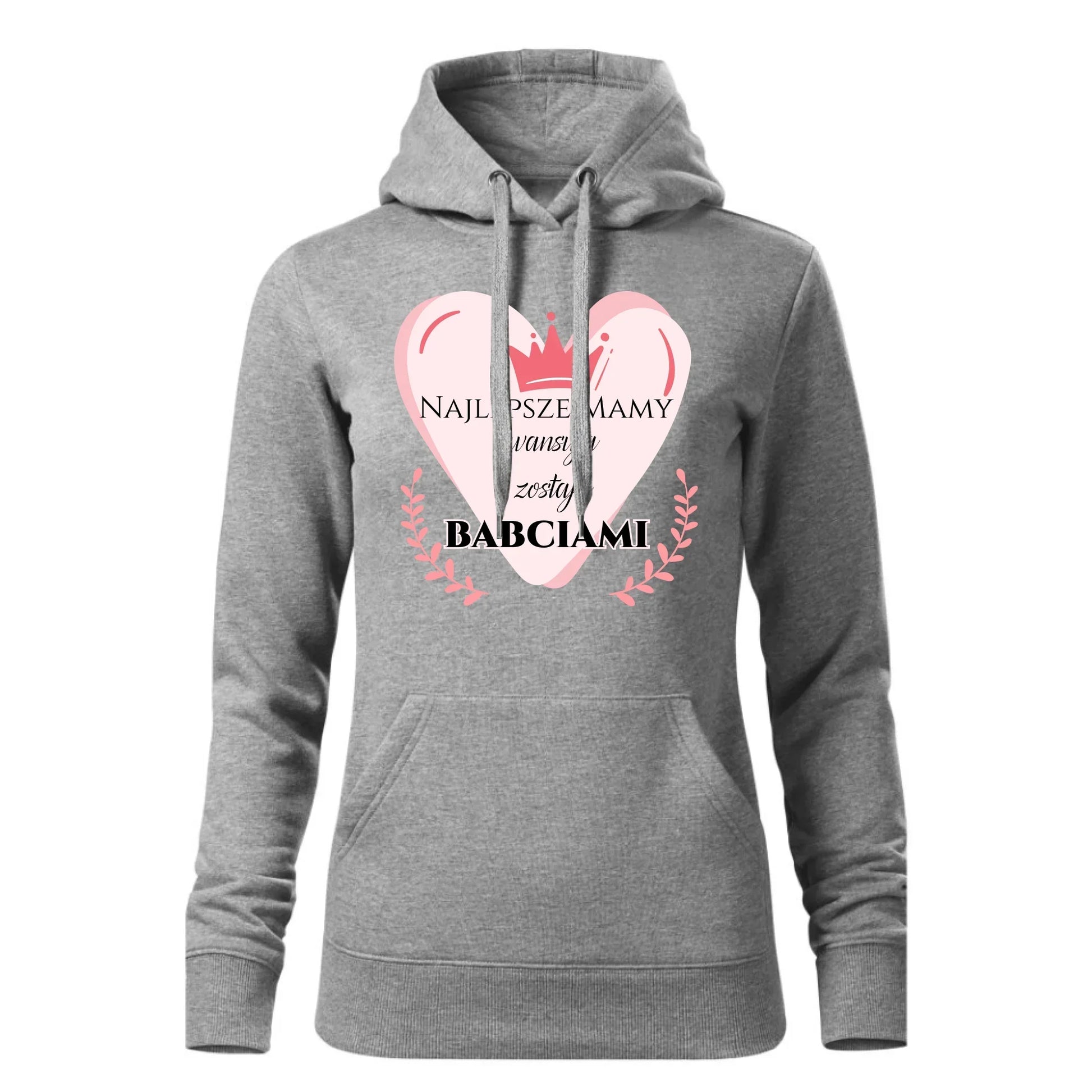 Najlepsze mamy awansują i zostają babciami | Bluza damska z kapturem DM26 - StoryCups.pl