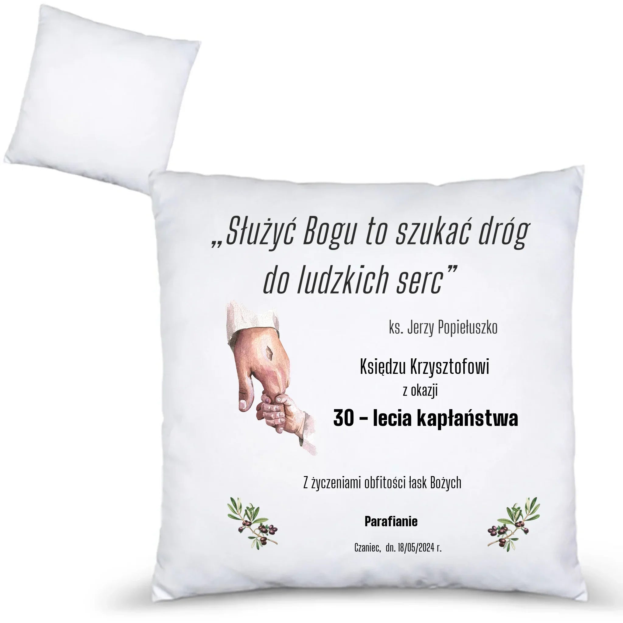 Poduszka dla księdza na ROCZNICĘ KAPŁAŃSTWA DYU01 - StoryCups.pl