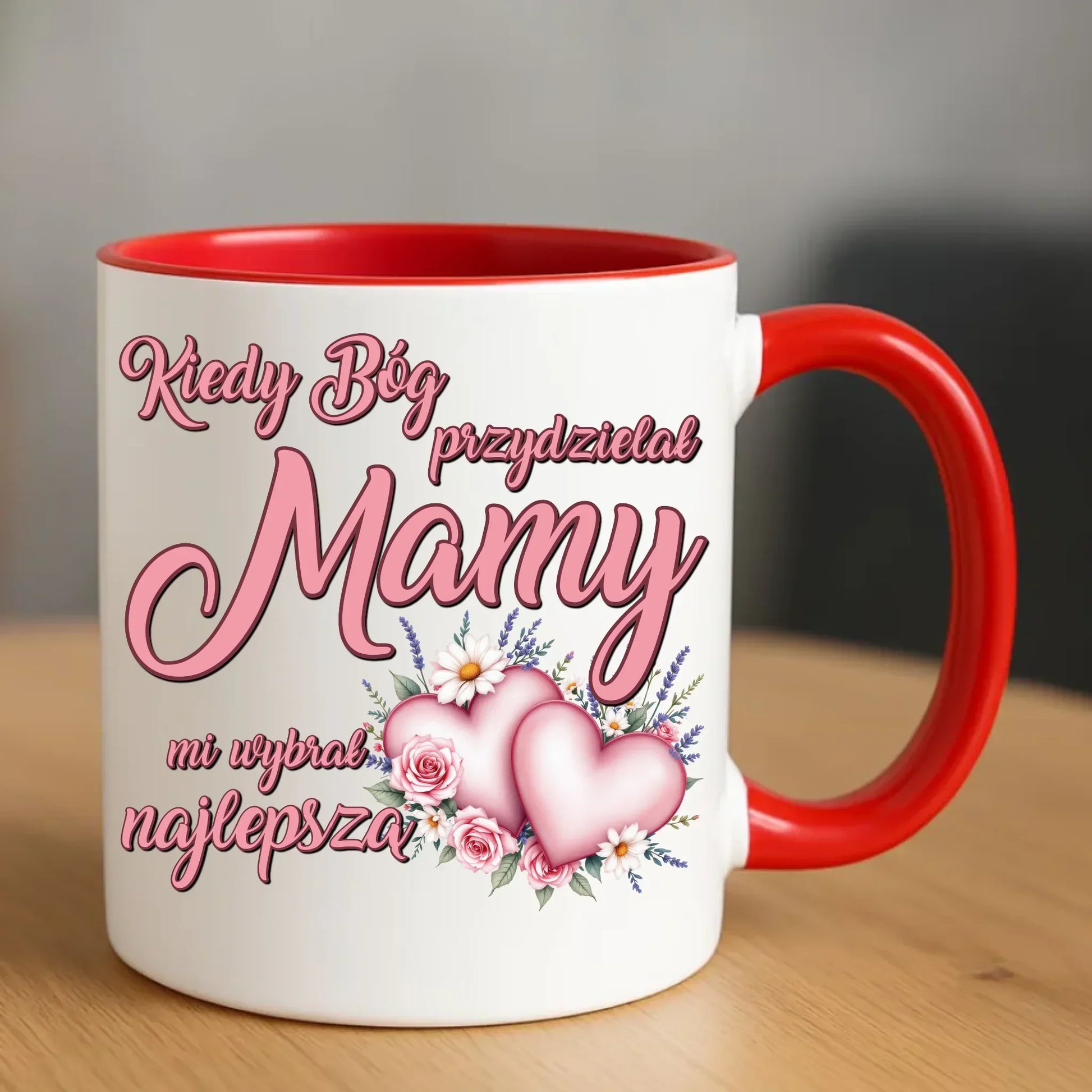 Kiedy Bóg przydzielał mamy mi wybrał najlepszą | Kubek na prezent DM29 - StoryCups.pl