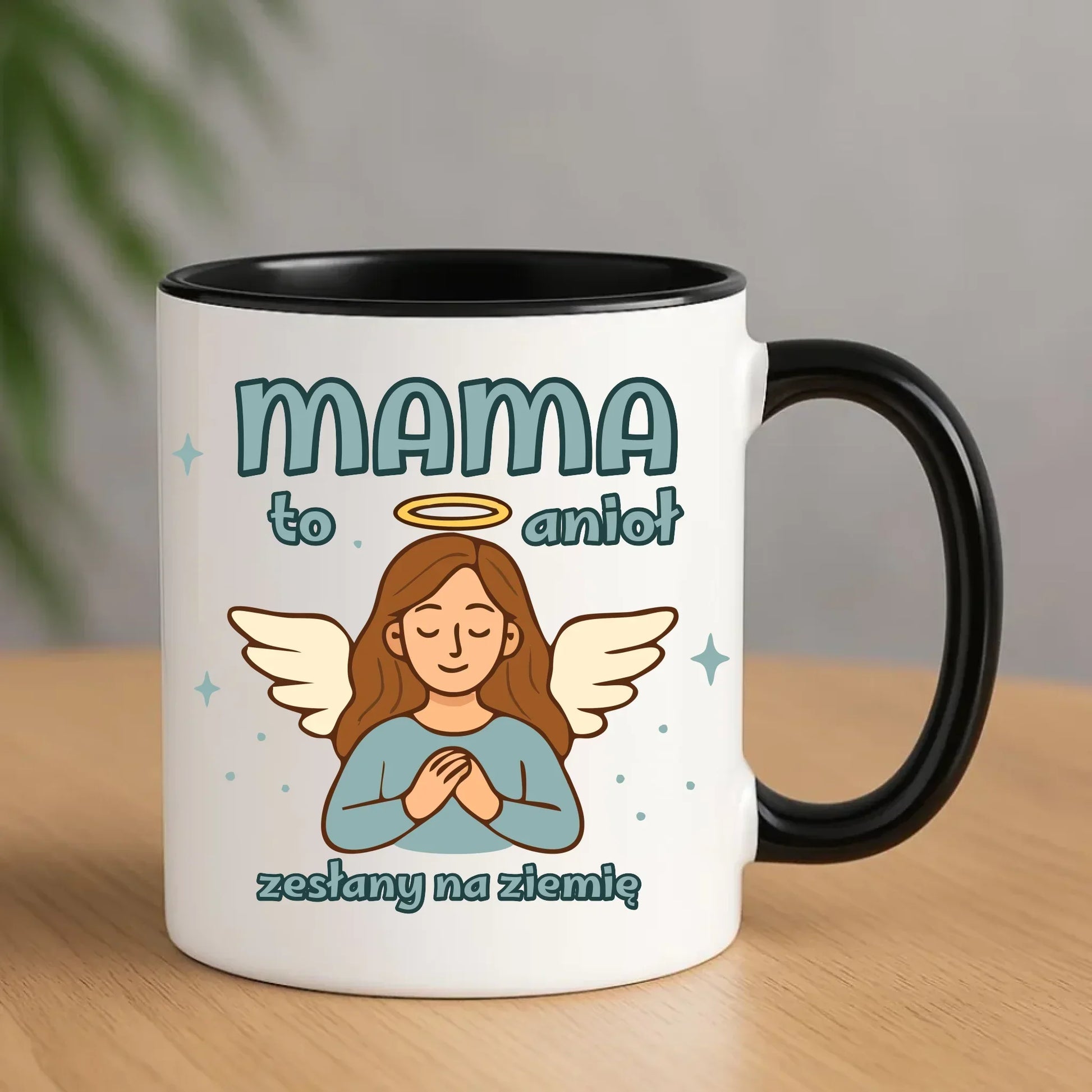 Mama to anioł zesłany na ziemię | Kubek prezent dla mamy DM30 - StoryCups.pl