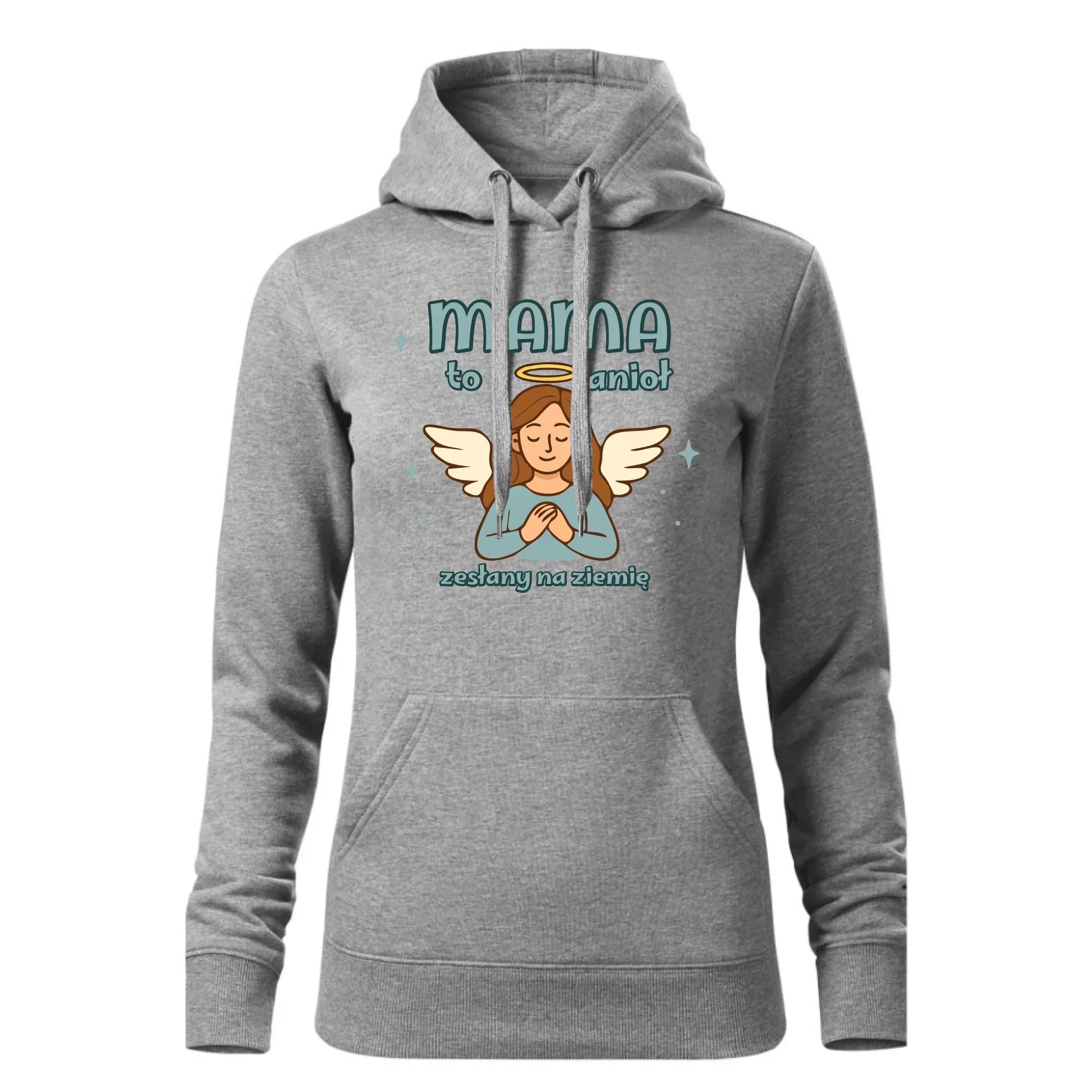 Mama to anioł zesłany na ziemię | Bluza damska z kapturem prezent dla mamy DM30 - StoryCups.pl