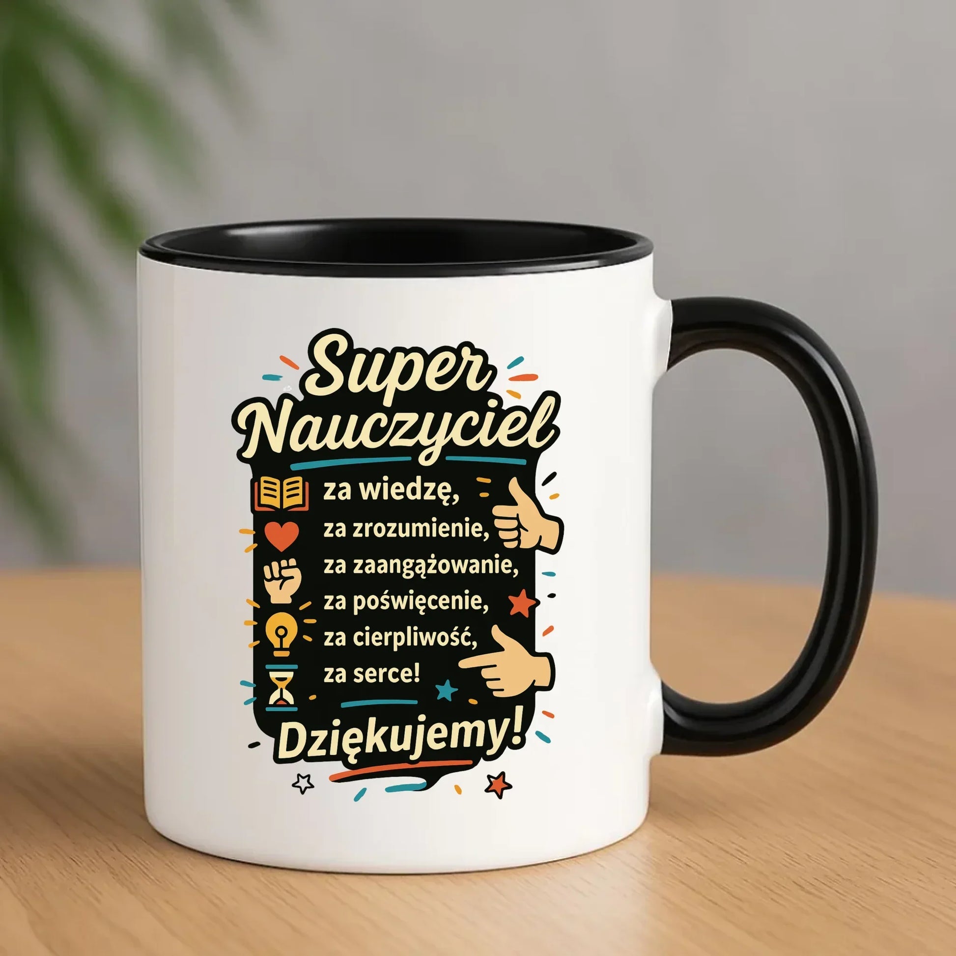Super Nauczyciel Podziękowanie | Kubek prezent na Zakończenie Roku Szkolnego N32 - StoryCups.pl