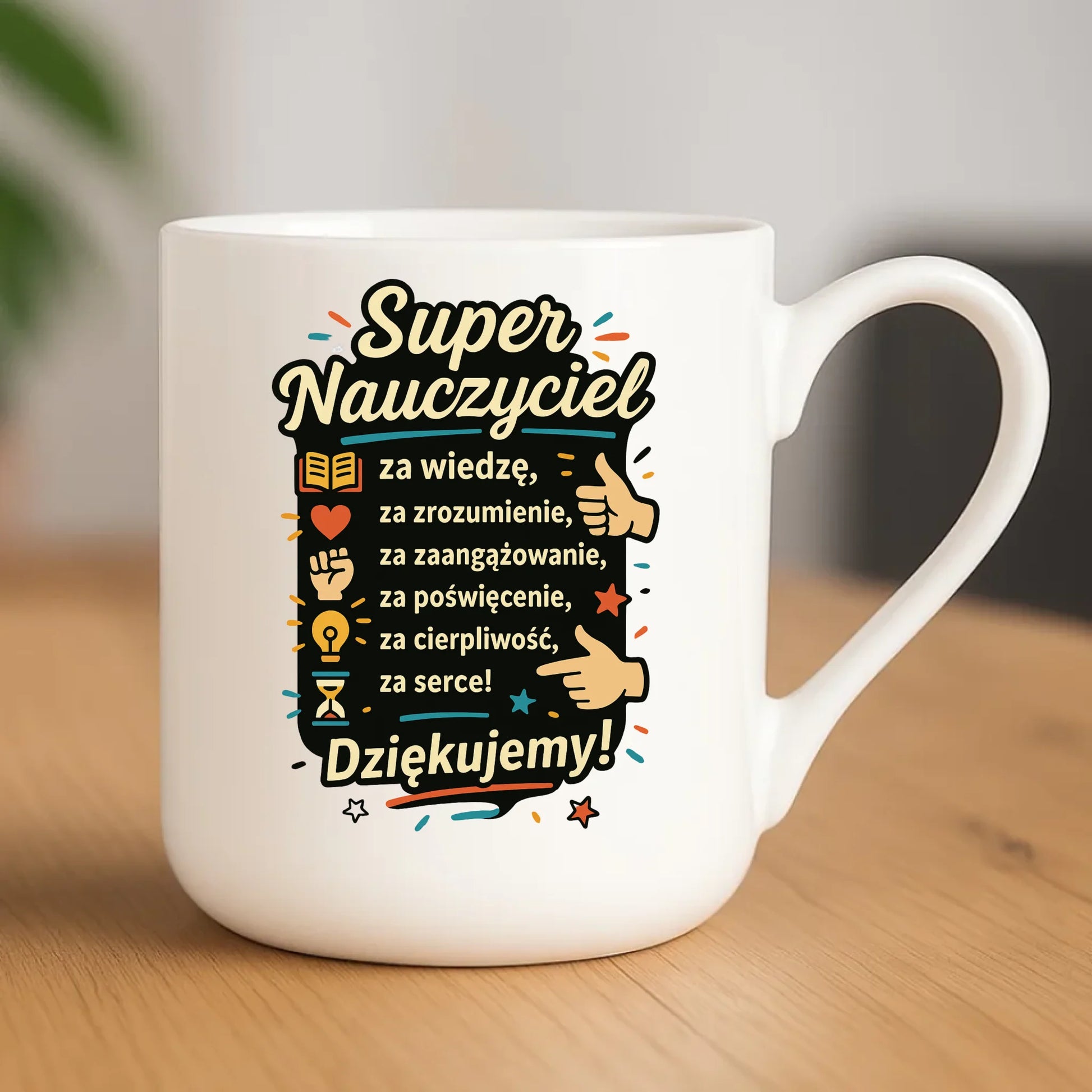 Kubek elegant prezent na zakończenie roku szkolnego dla nauczyciela