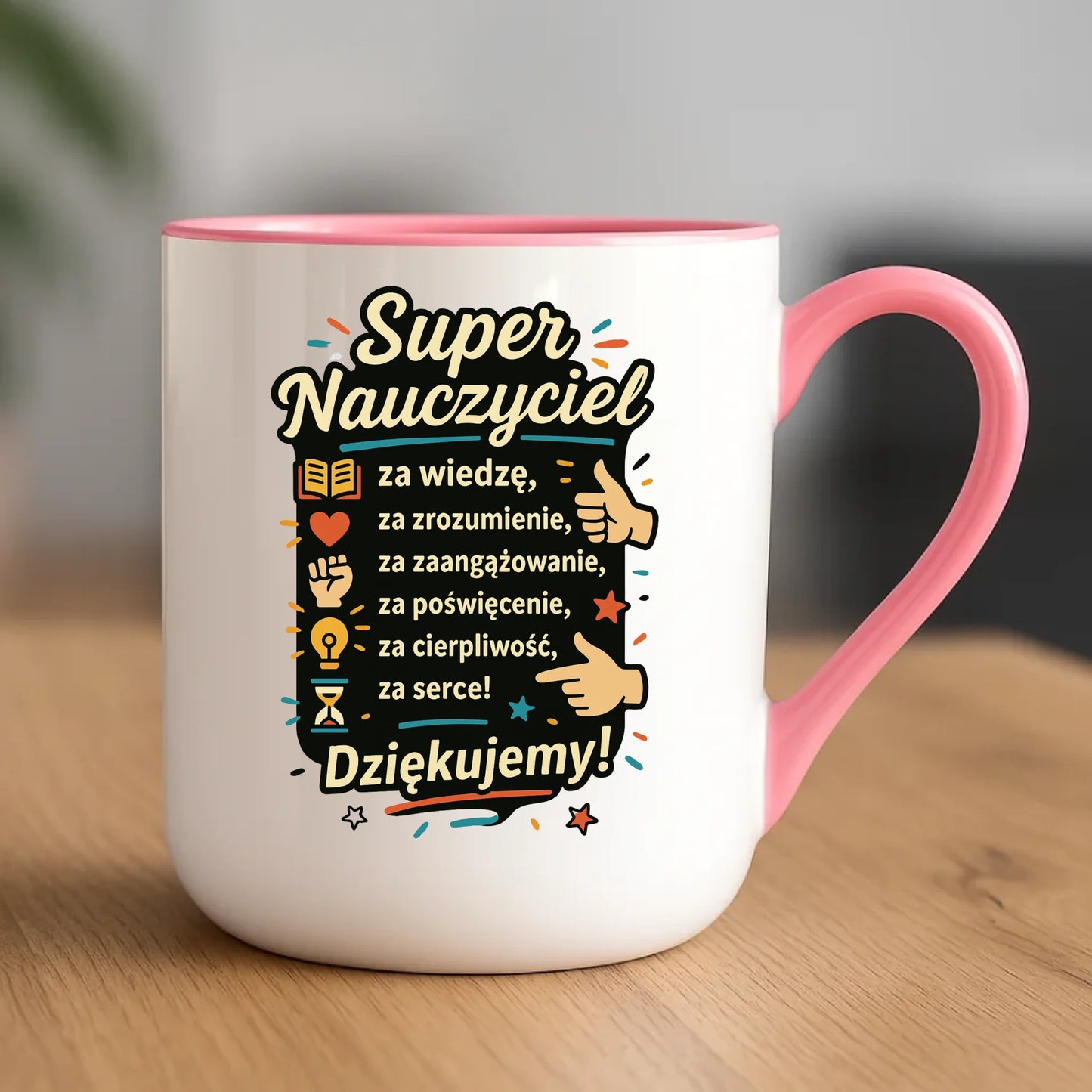 Kubek elegant prezent na zakończenie roku szkolnego dla nauczyciela