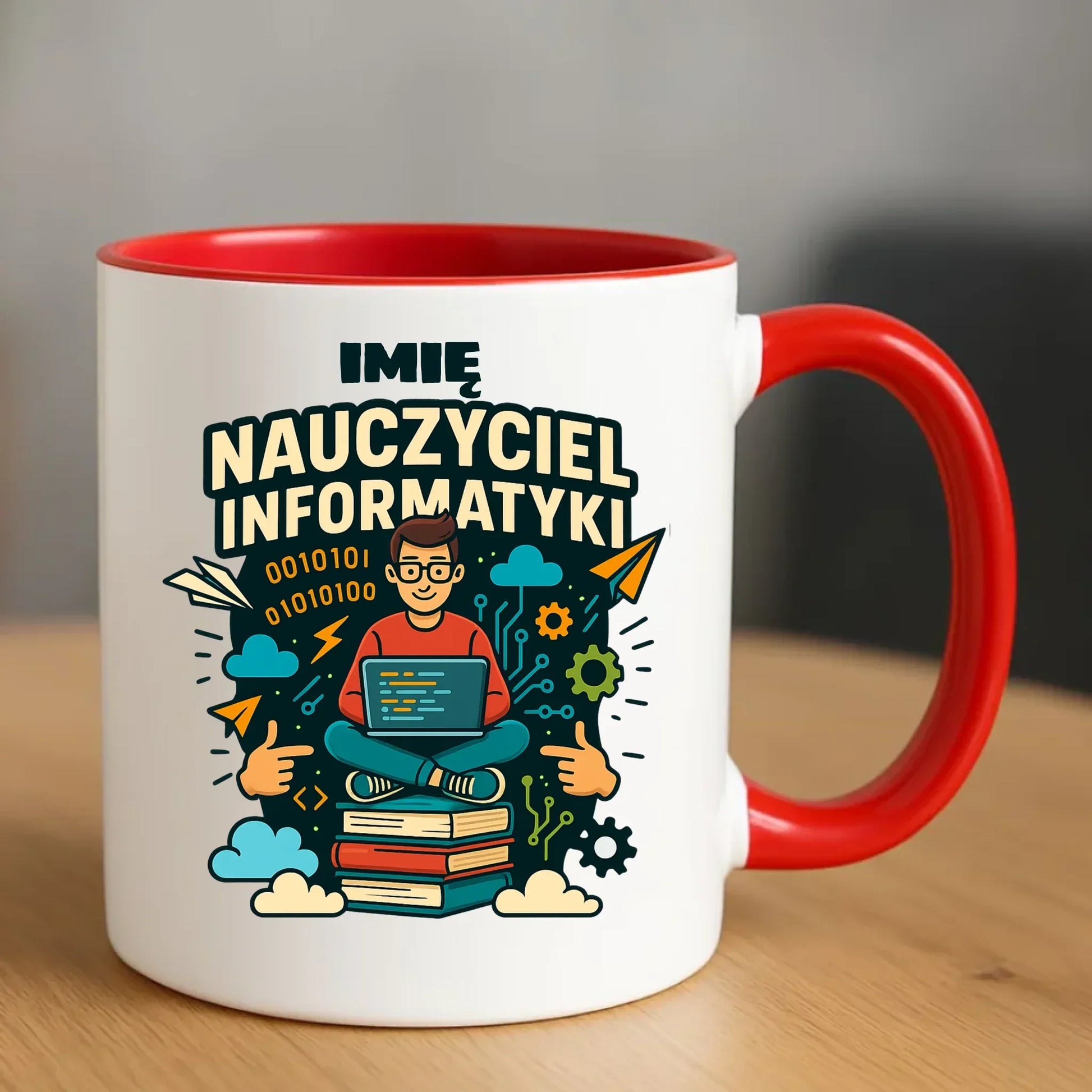 Nauczyciel informatyki | Kubek z imieniem na prezent N33 - StoryCups.pl