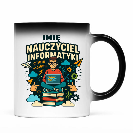 Prezent dla nauczyciela kubek magiczny NAUCZYCIEL ZAKOŃCZENIE ROKU SZKOLNEGO